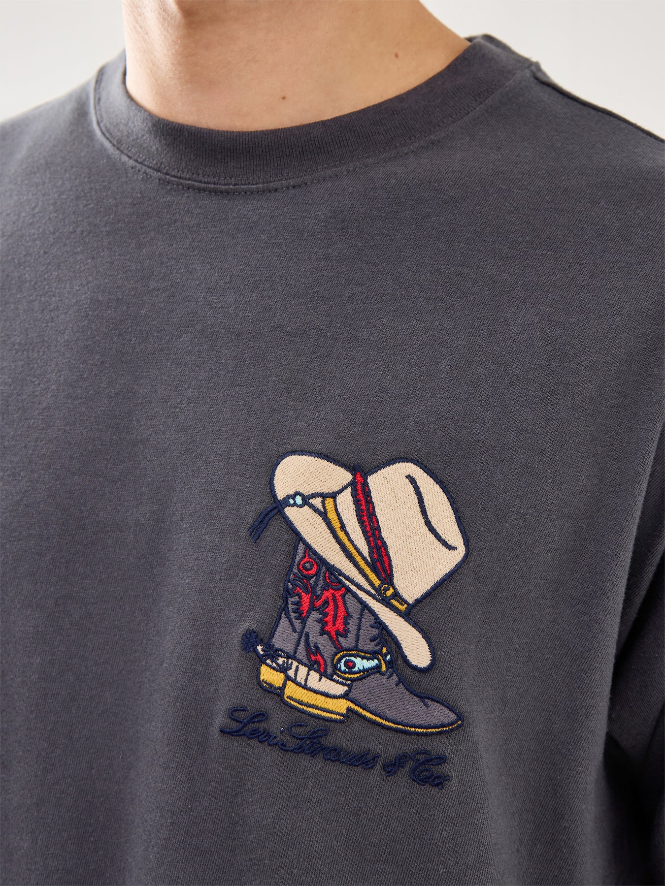 Vintage Fit Graphic Tee Horseshoe Bison