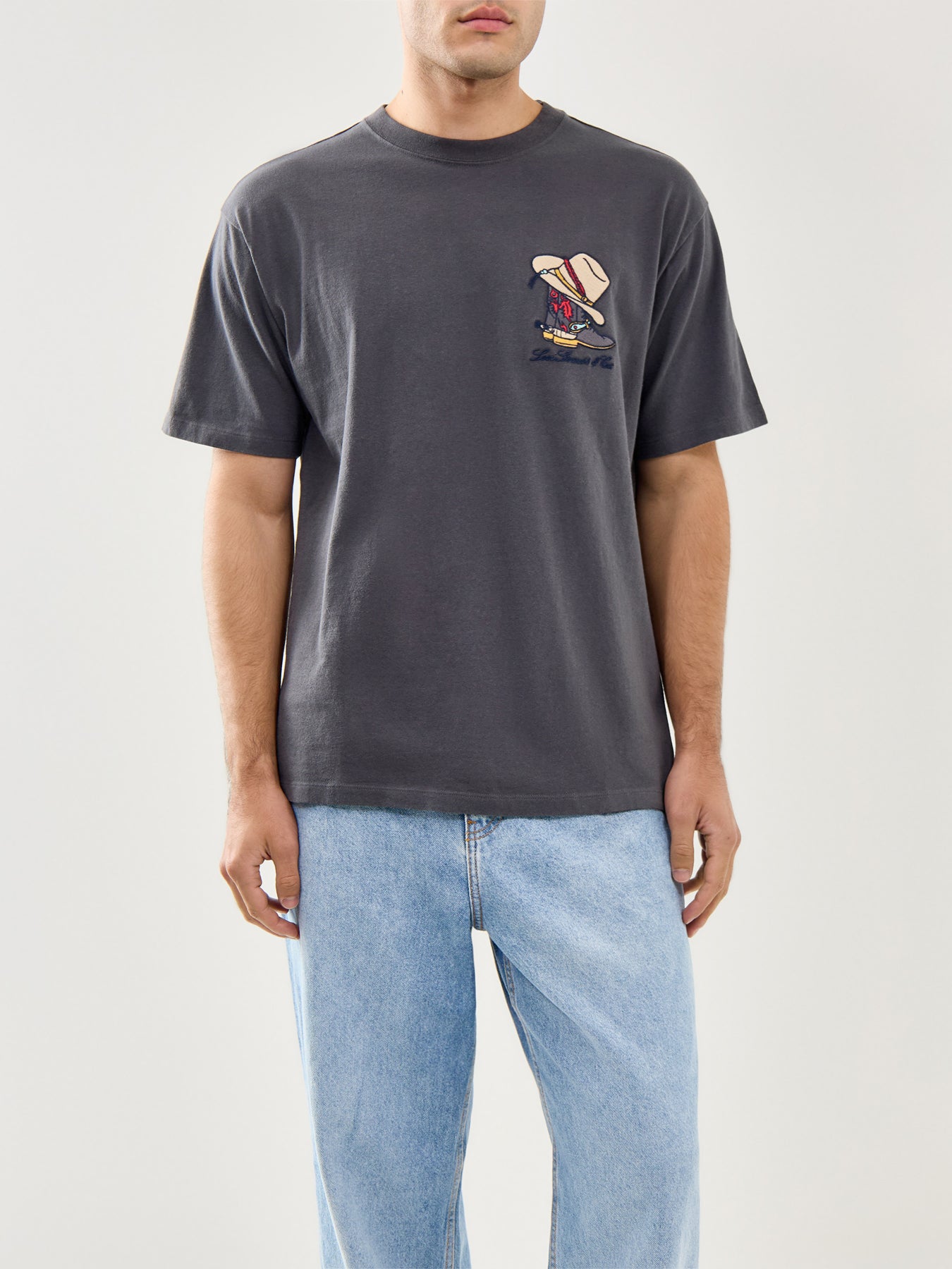 Vintage Fit Graphic Tee Horseshoe Bison