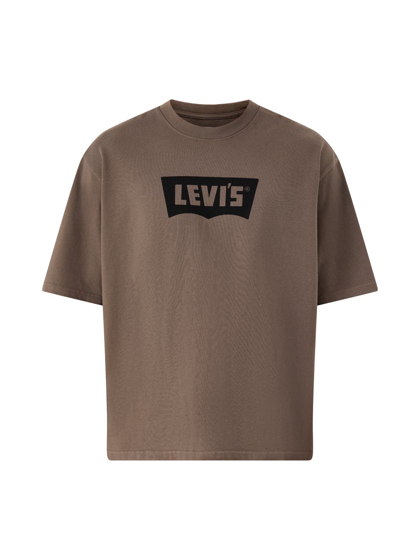 Half Sleeve Cotton Tee Brown