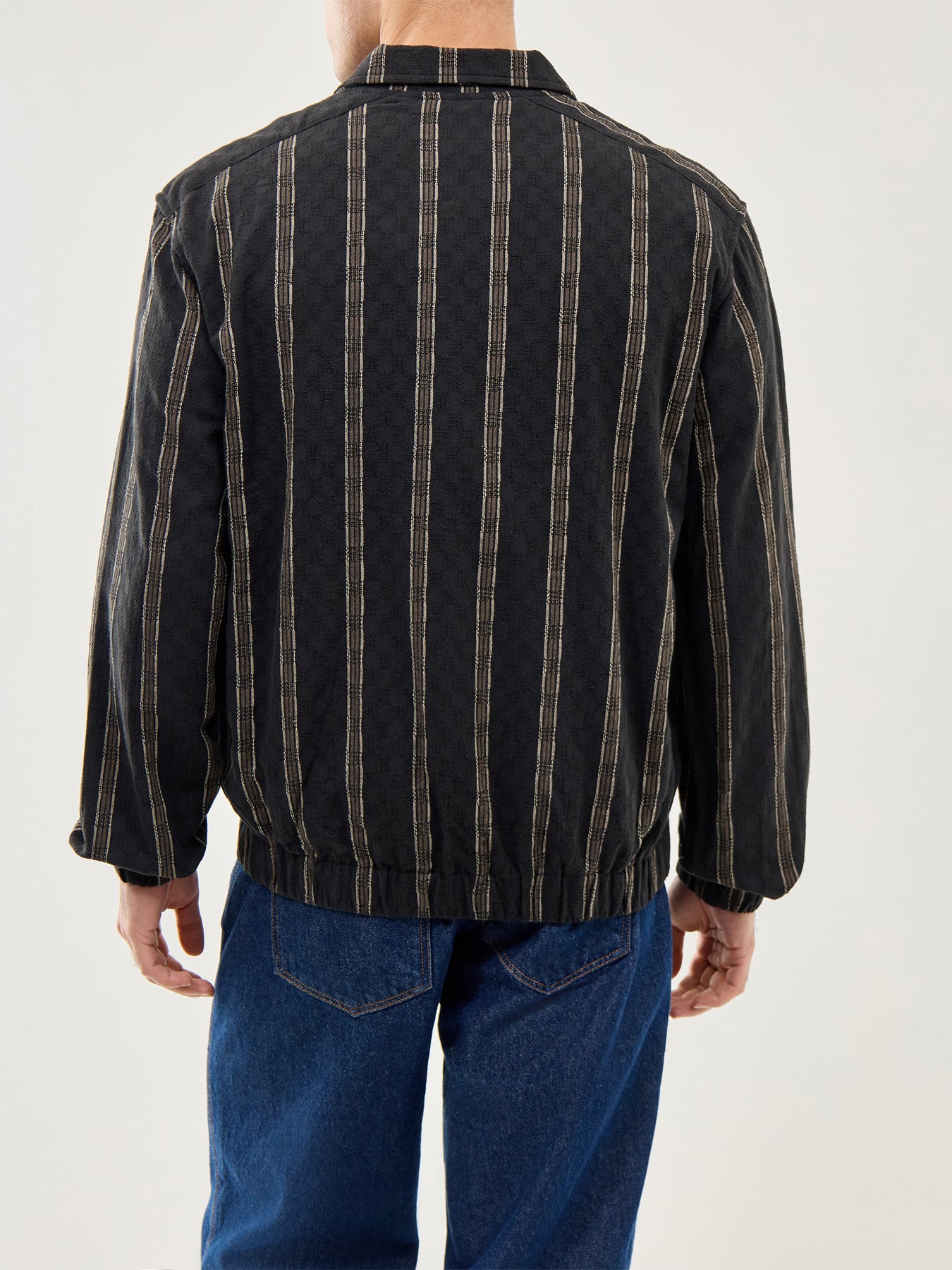 Stanley Check Dobby Track Top Black