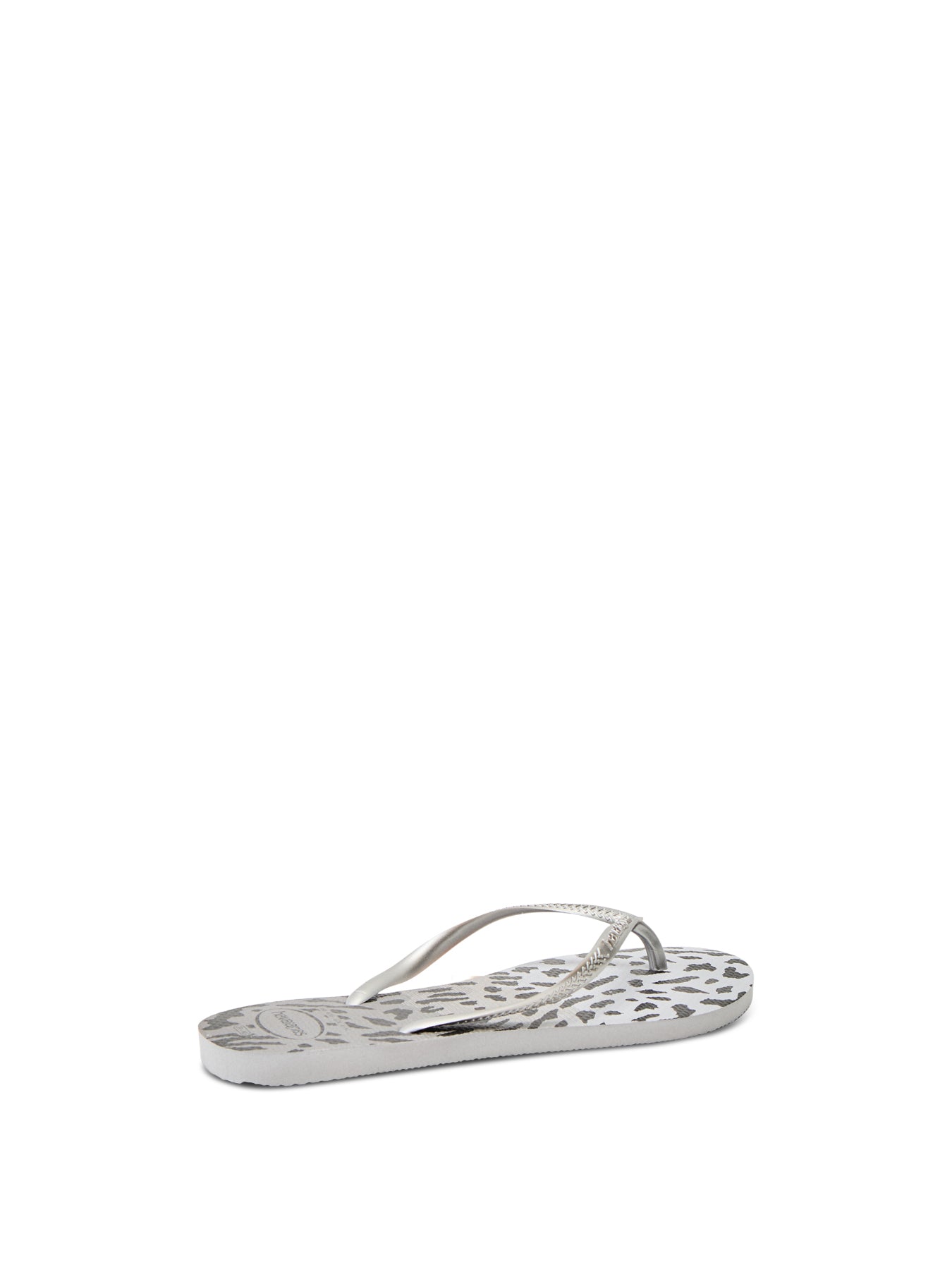 Slim Animal Print Grey Sandal