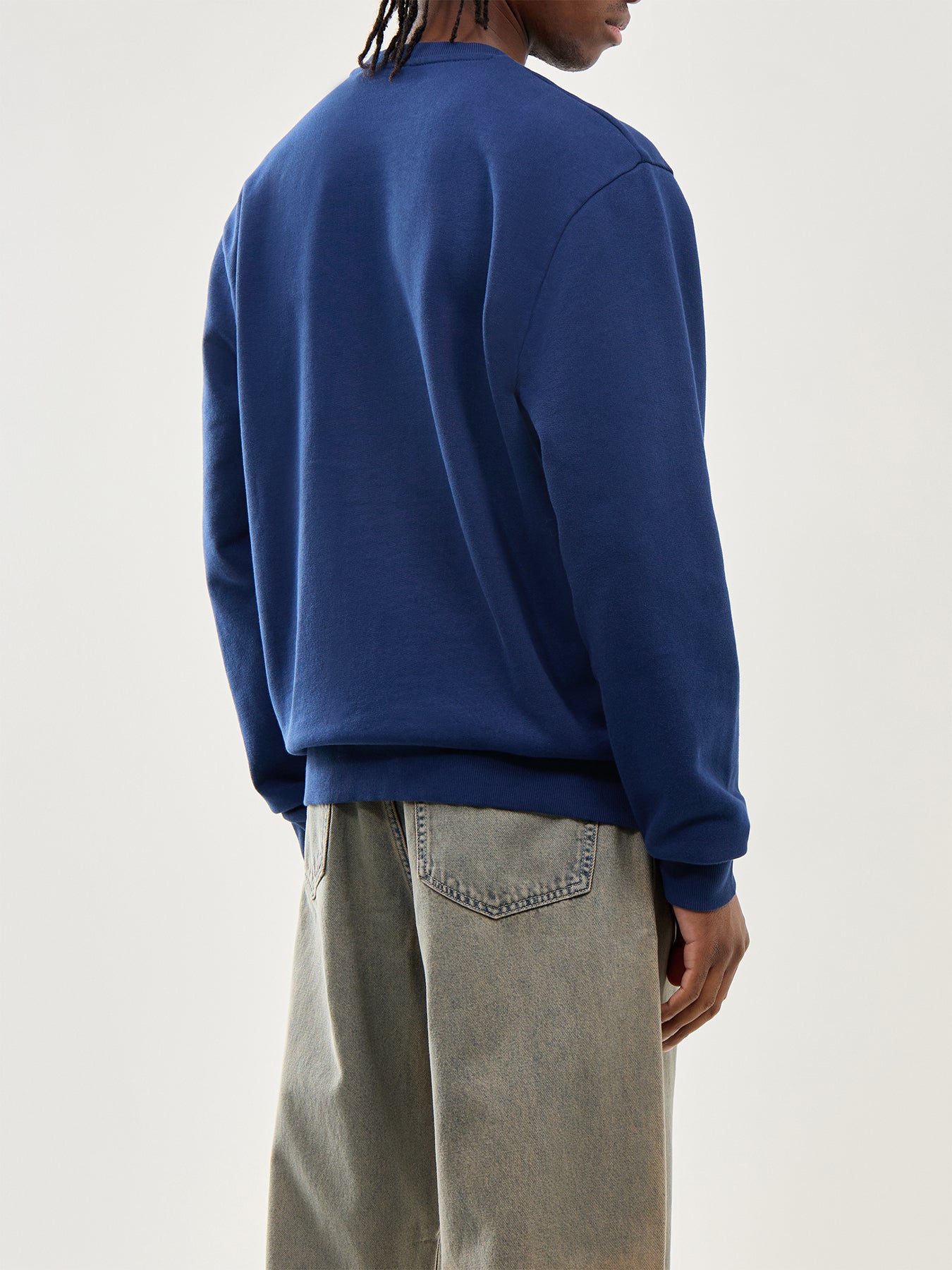 Script Embroidery Sweat Jupiter White