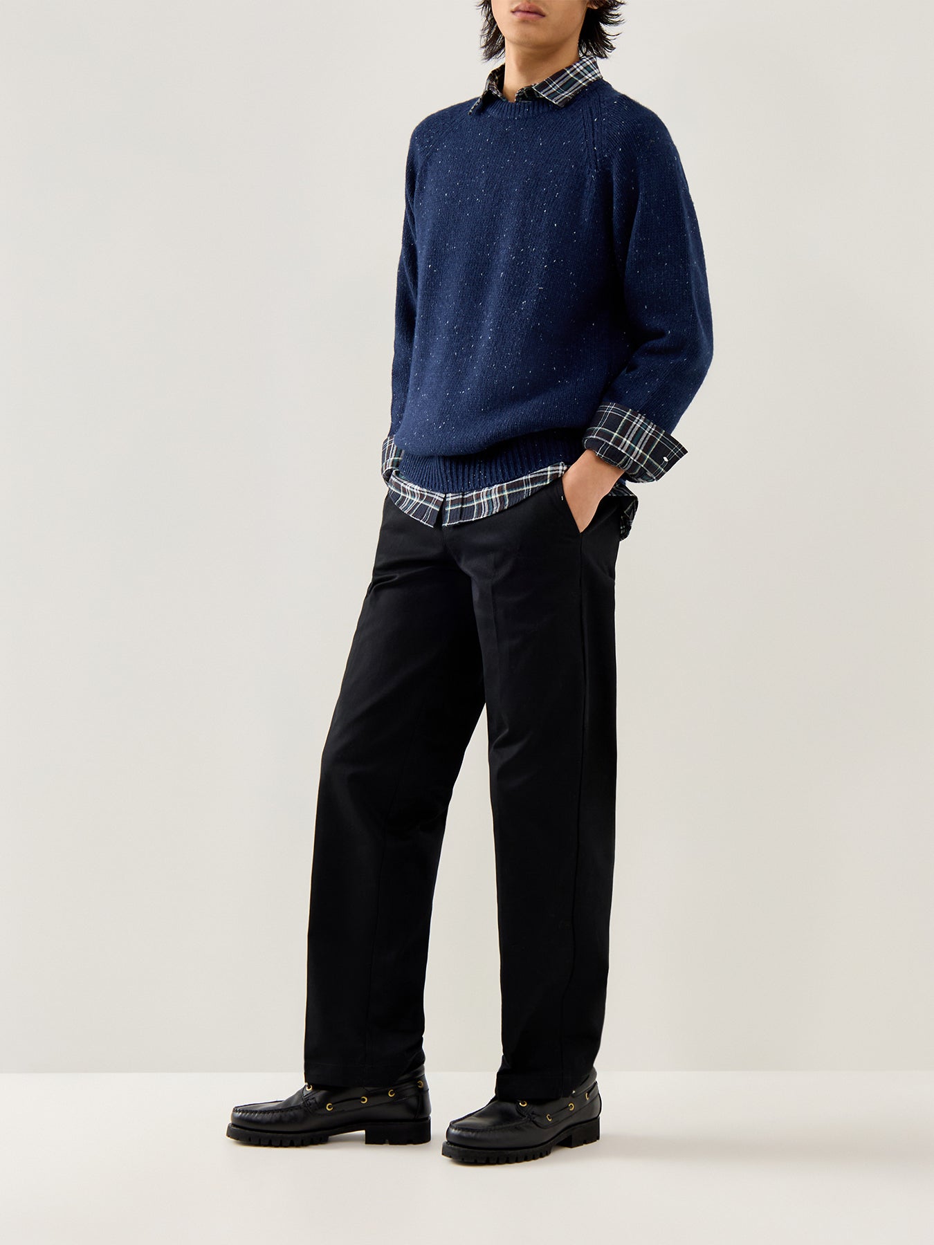 Anglistic Wool Sweater Grey