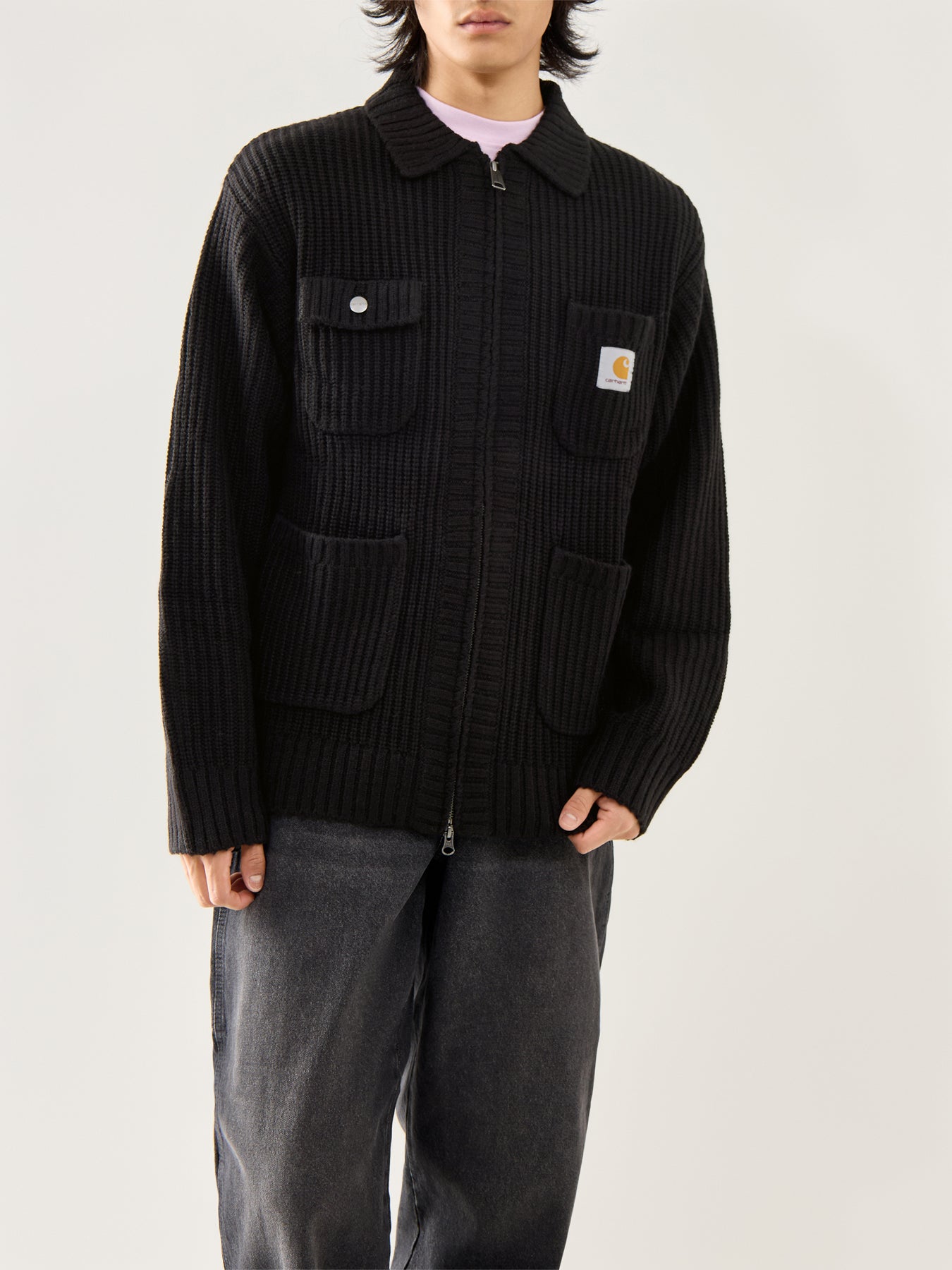 Chore Knit Jacket Black
