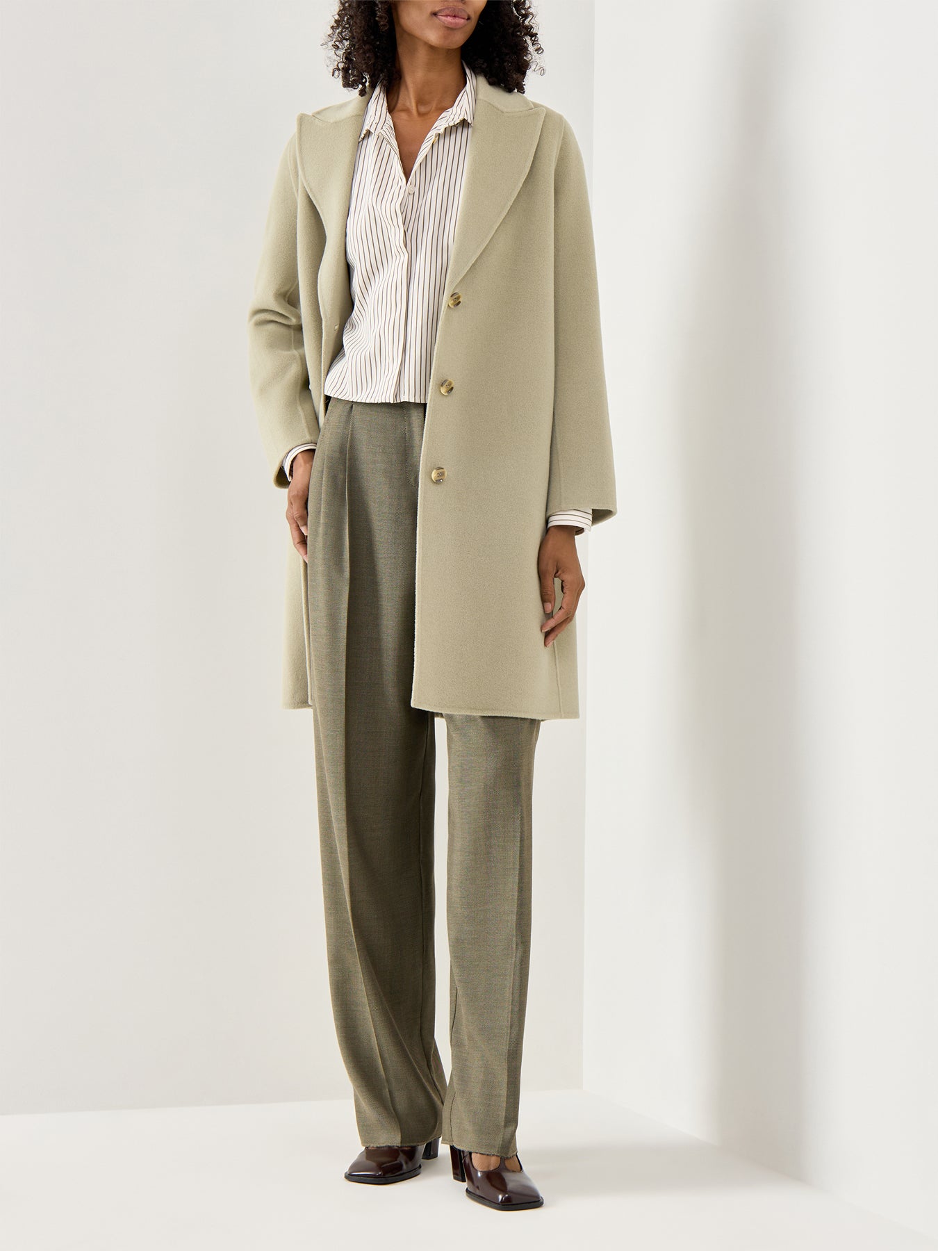 Marella Polka Double Face Single Breasted Coat