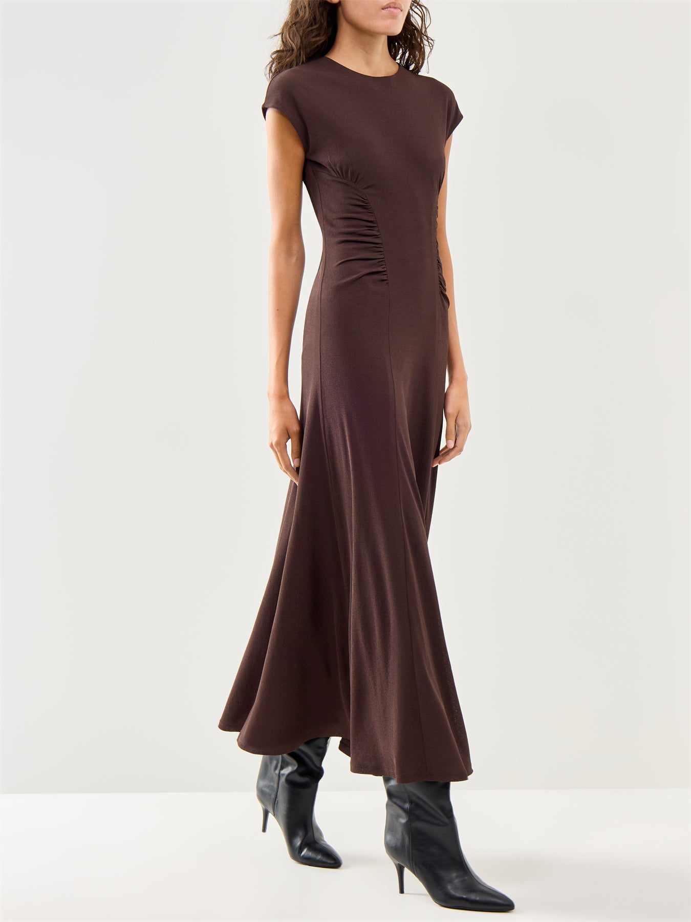 Marella Sport Serra Jersey Maxi Dress With Ruched Details