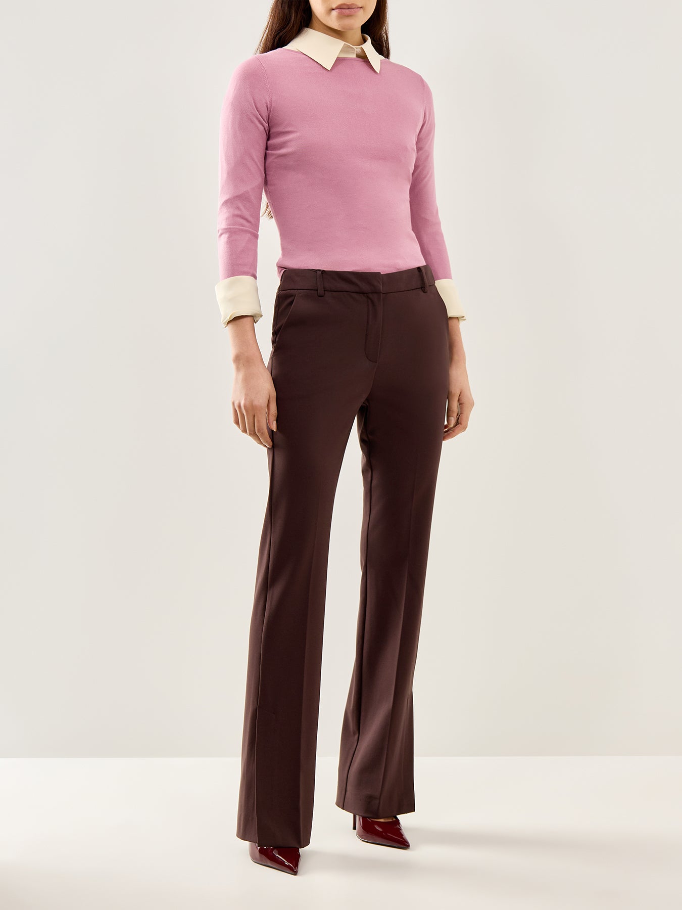 Artur Straight Leg Smart Casual Brown Trouser