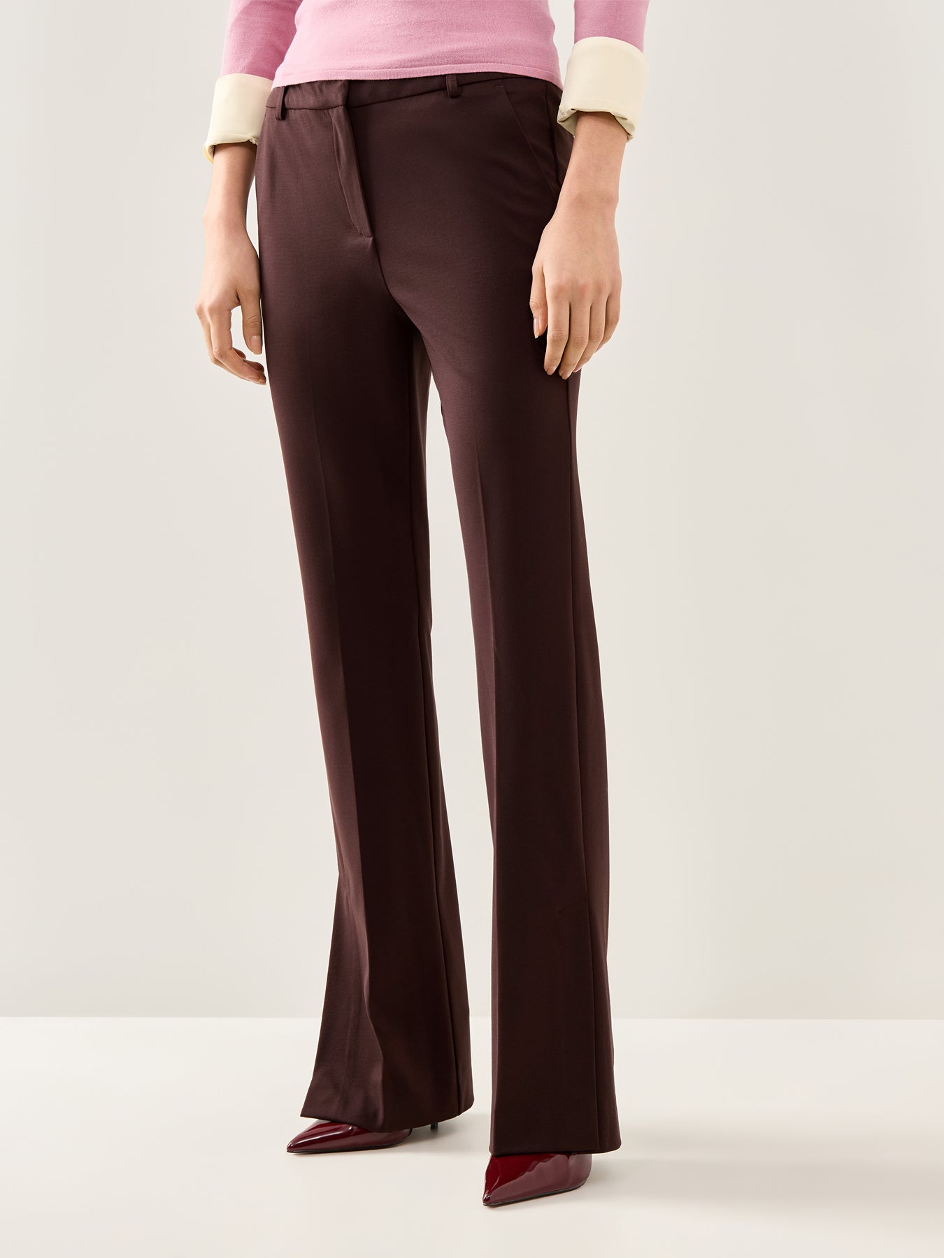 Artur Straight Leg Smart Casual Brown Trouser