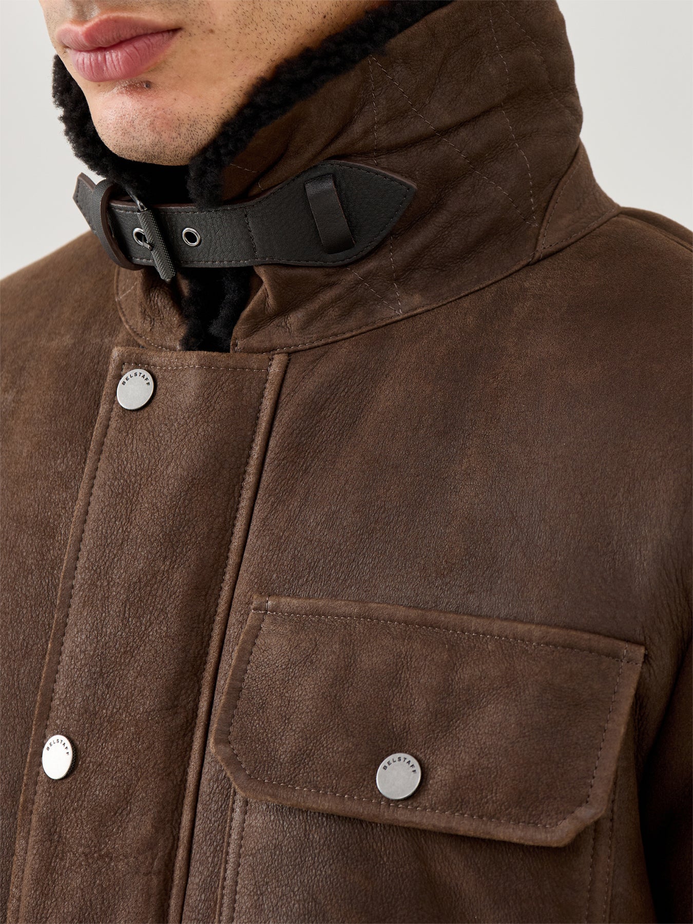 Beacon Sheerling Leather Jacket