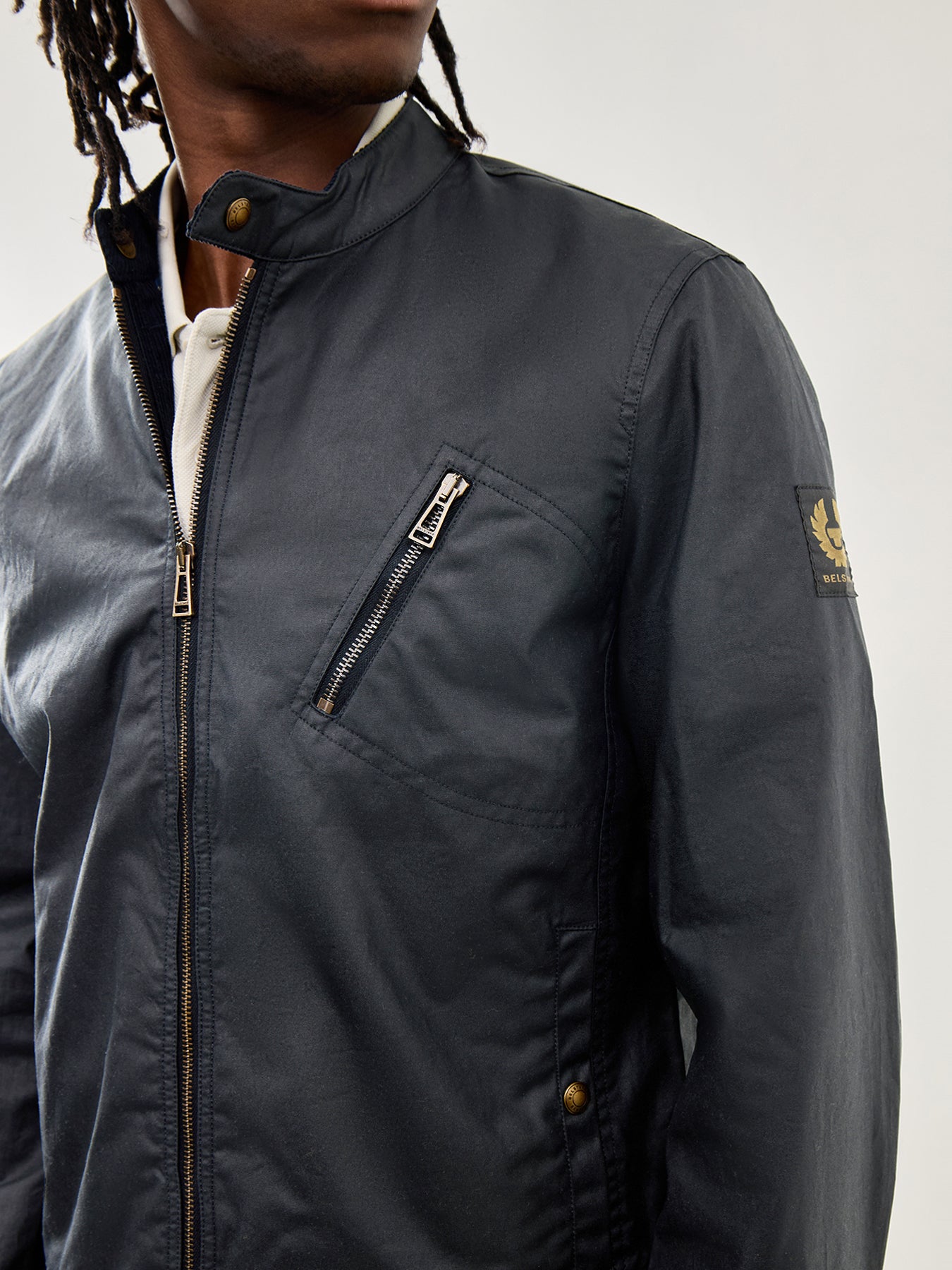 Sideline Wax Jacket Dark Navy