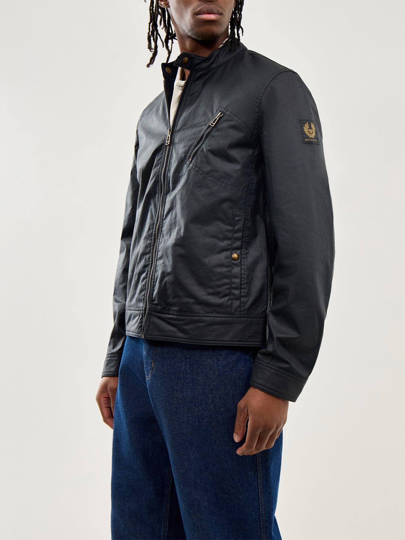 Sideline Wax Jacket Dark Navy
