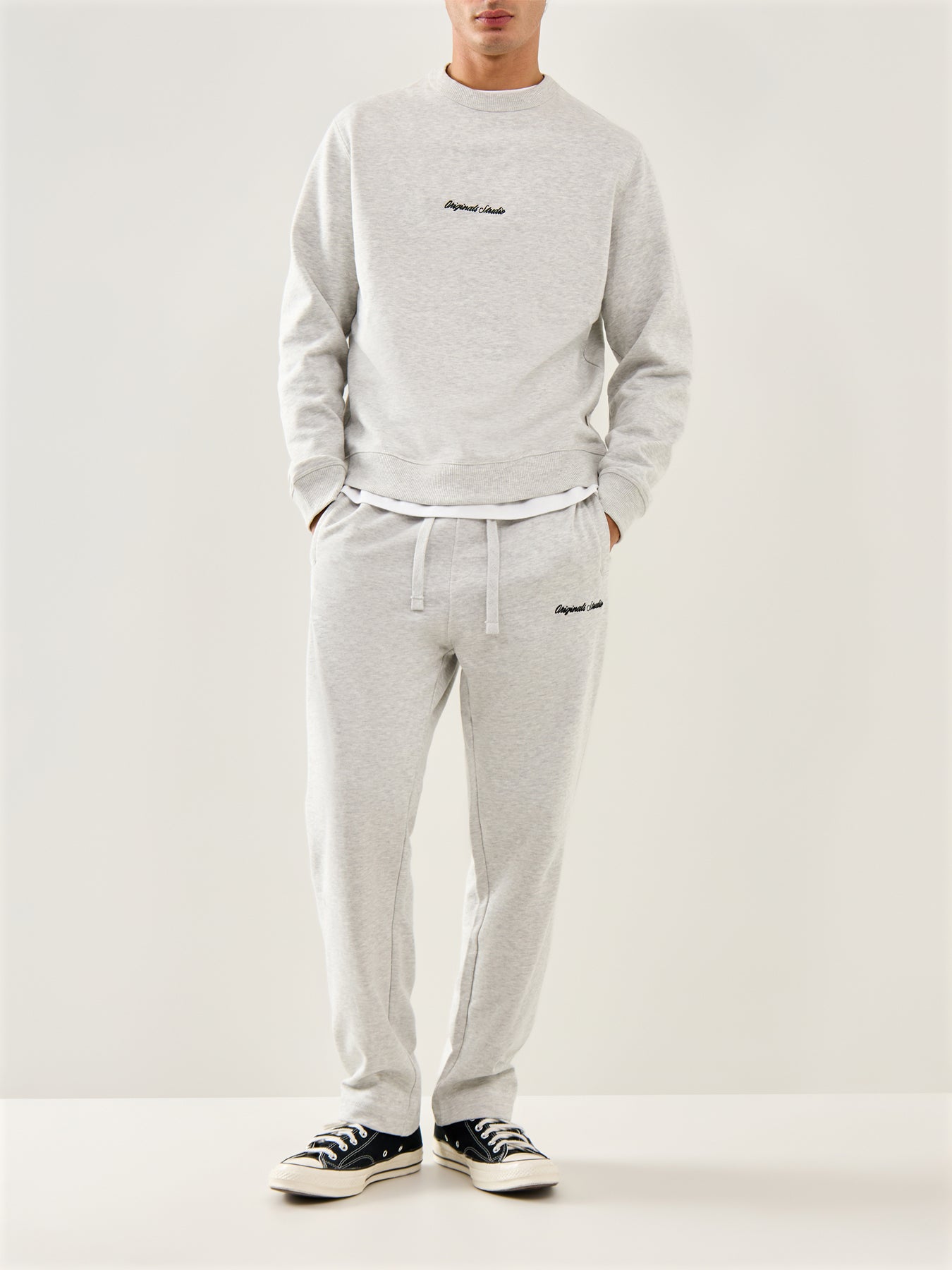 Norrebro Sweat Pants White Melange