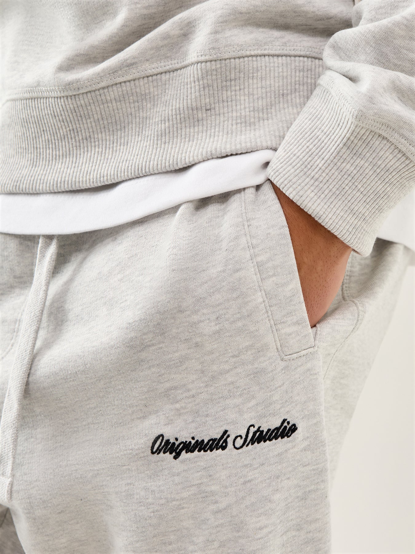 Norrebro Sweat Pants White Melange