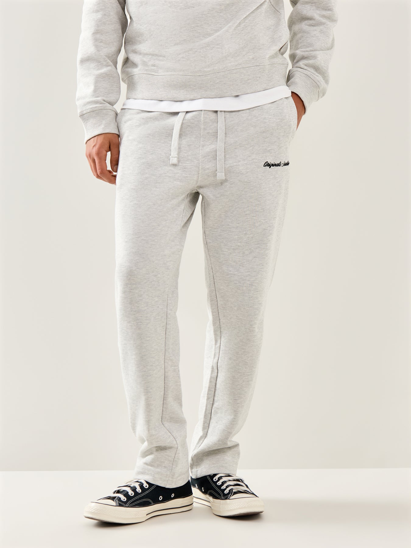 Norrebro Sweat Pants White Melange