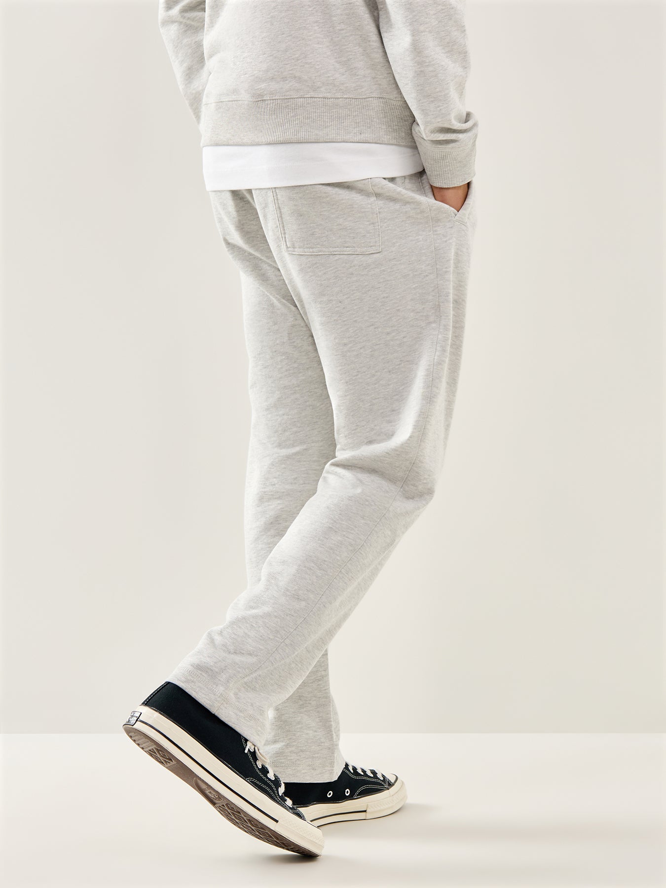 Norrebro Sweat Pants White Melange