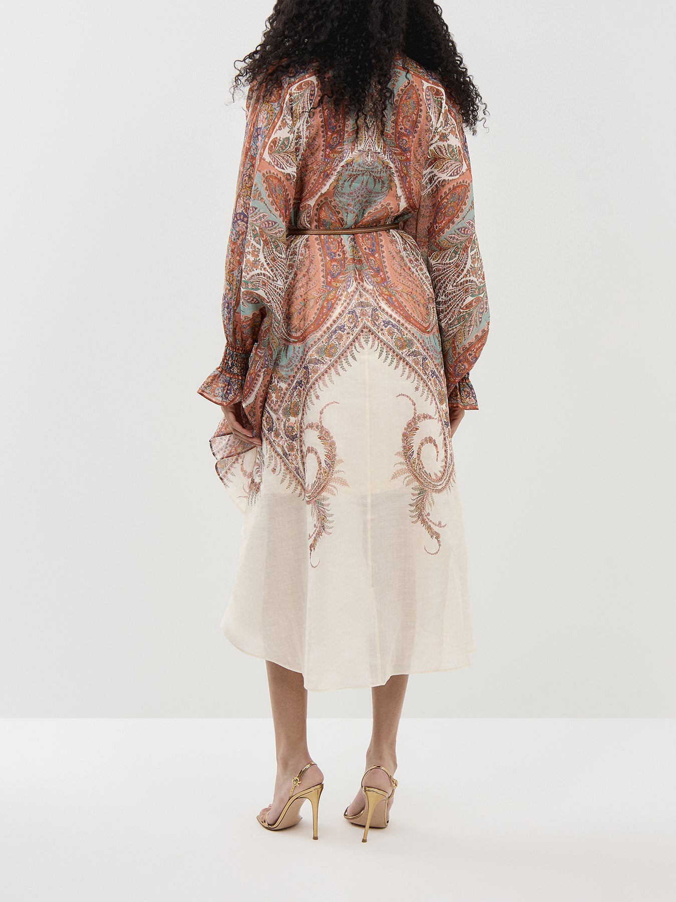 Rhiannon Tie Neck Midi Dress