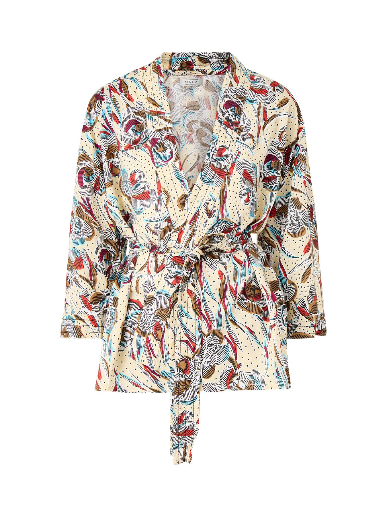 Jossol 3/4 Sleeve Printed Jacket