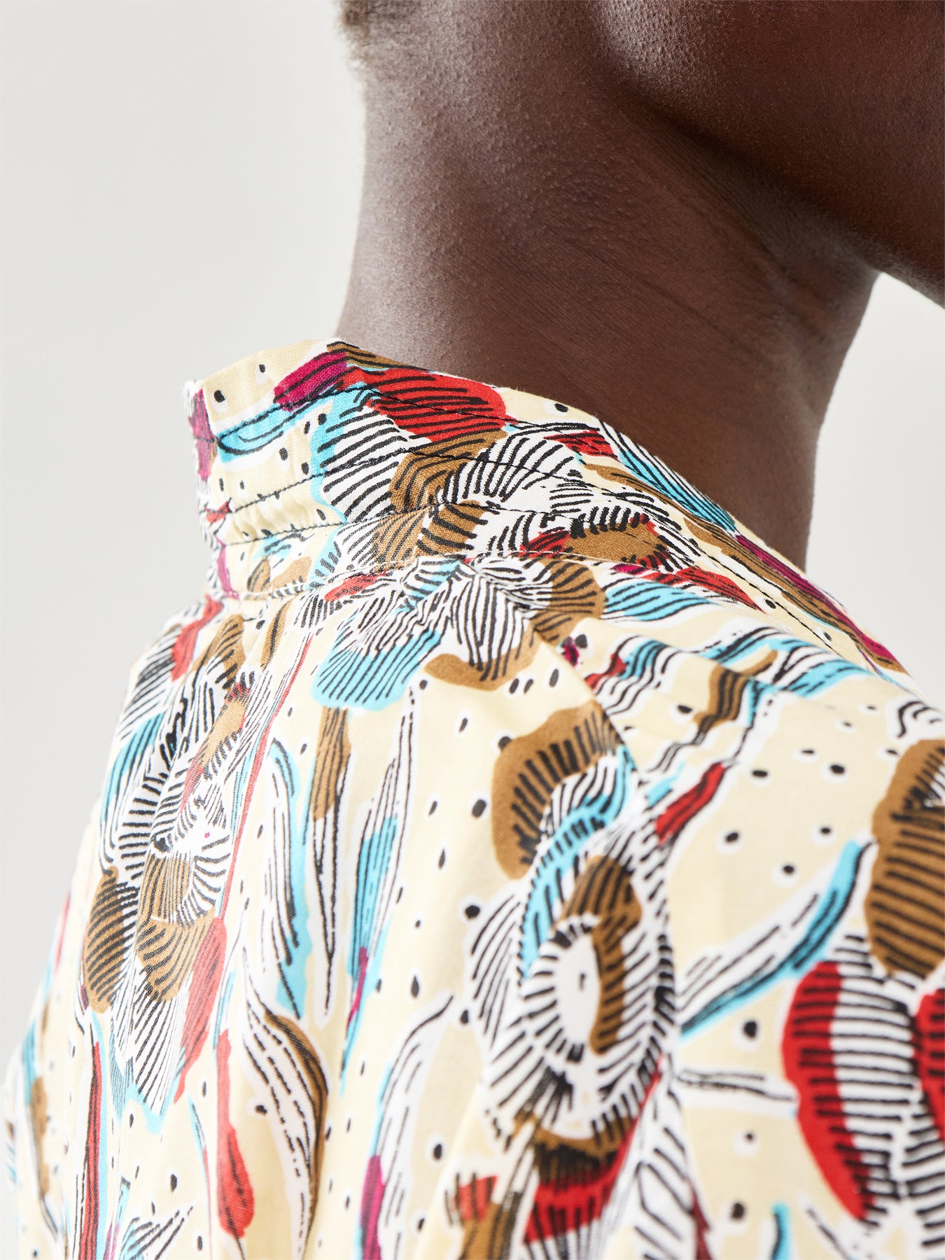 Jossol 3/4 Sleeve Printed Jacket