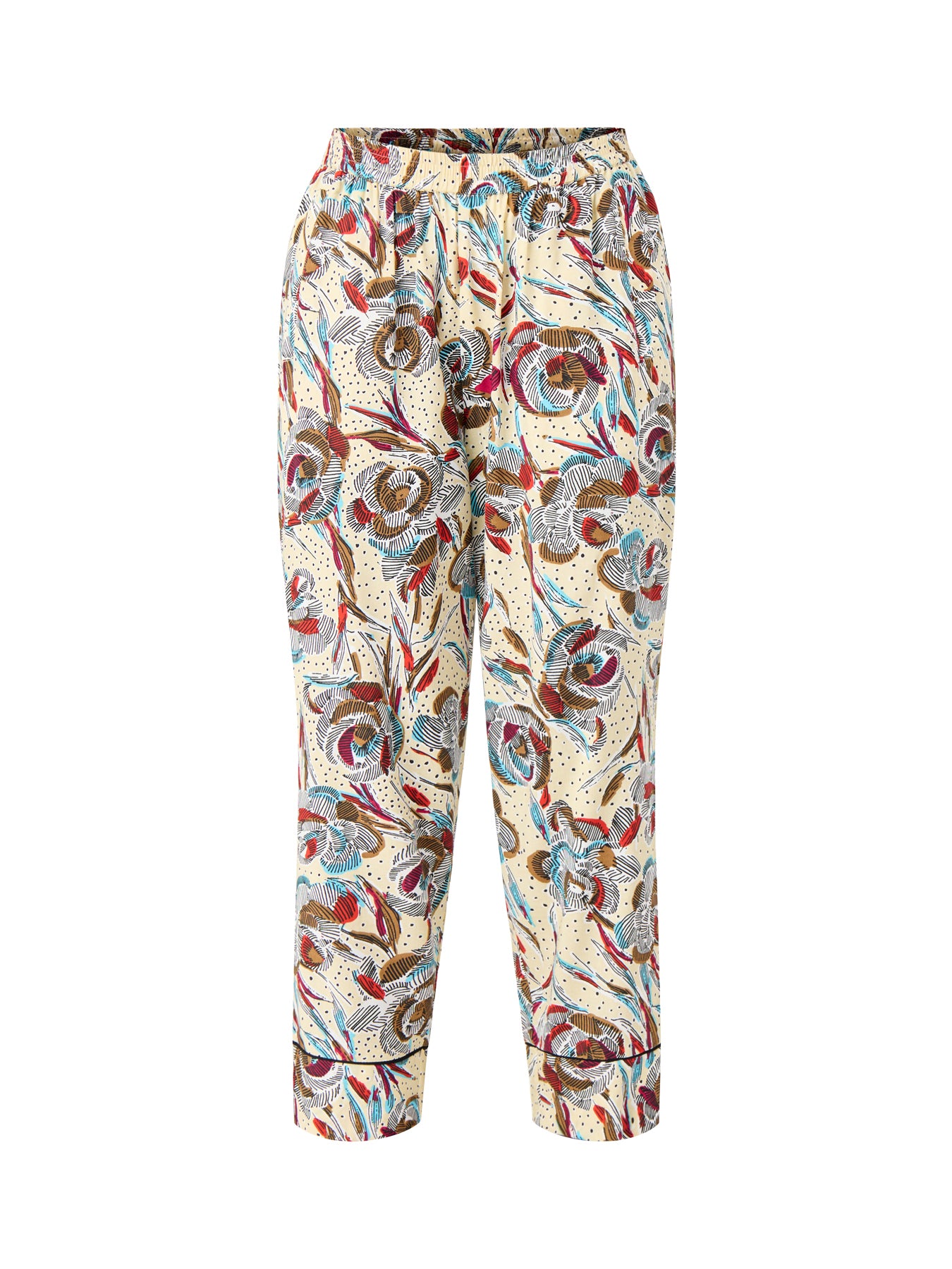Penilla Printed Cuffed Leg Trousers