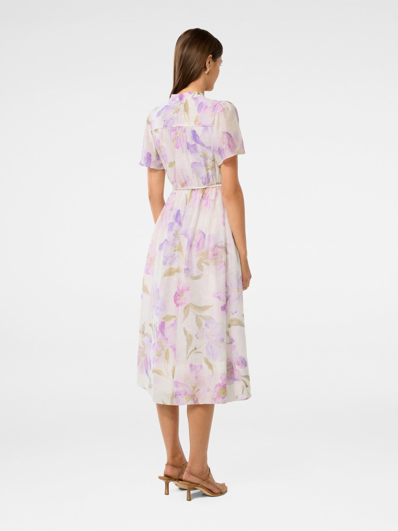 Melissa Puff Sleeves Shirt Midi Dress