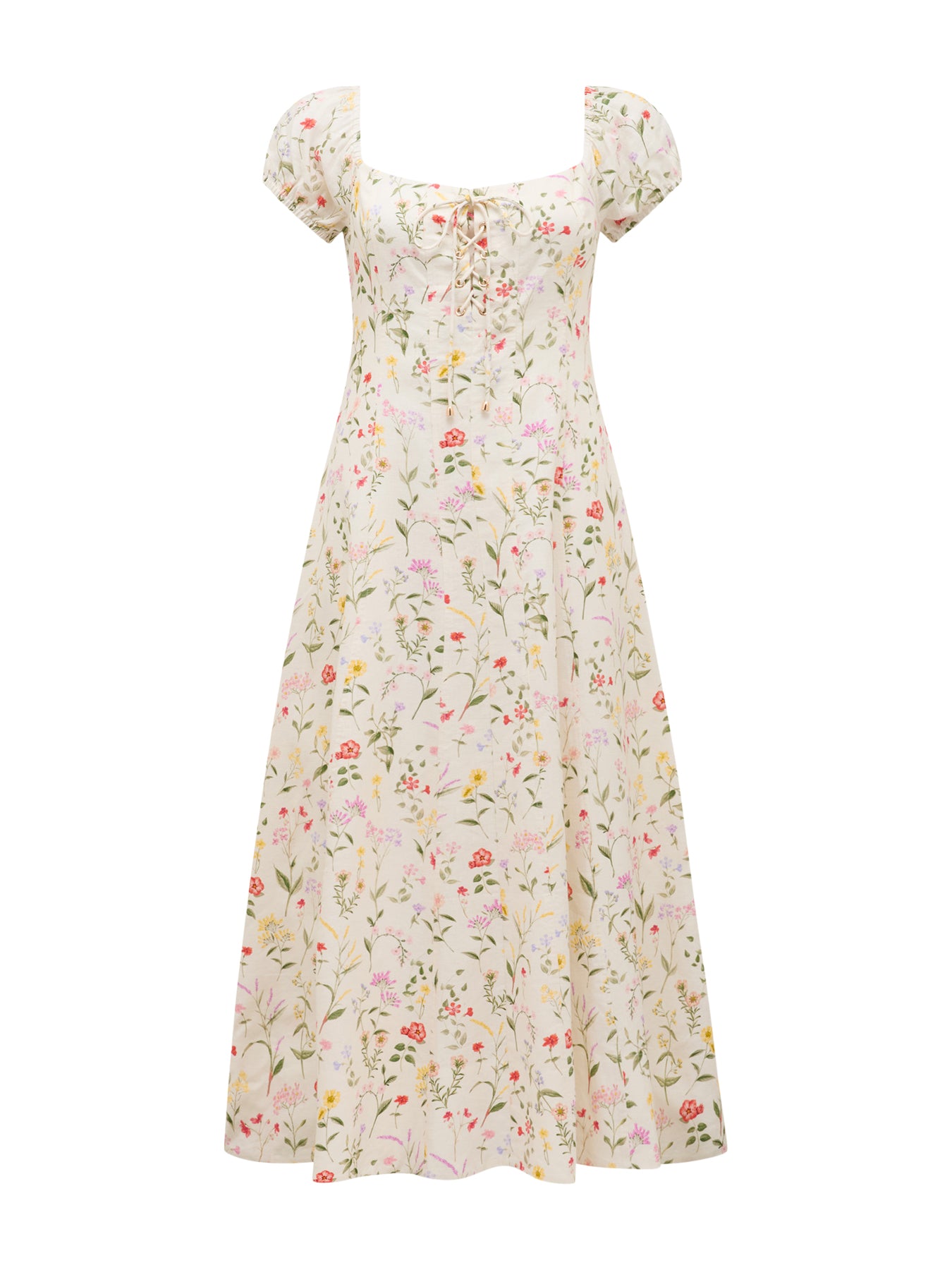 Sallie Tie Front Midi Dress