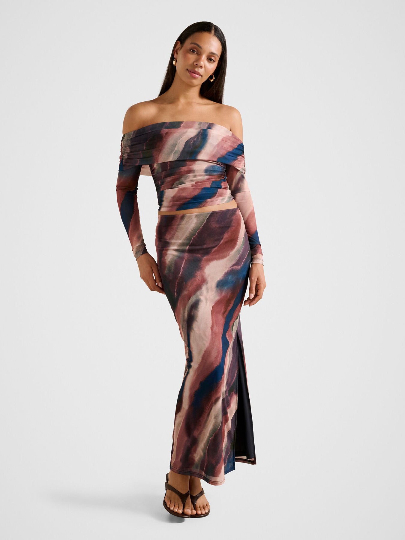 Mia Mesh Maxi Skirt