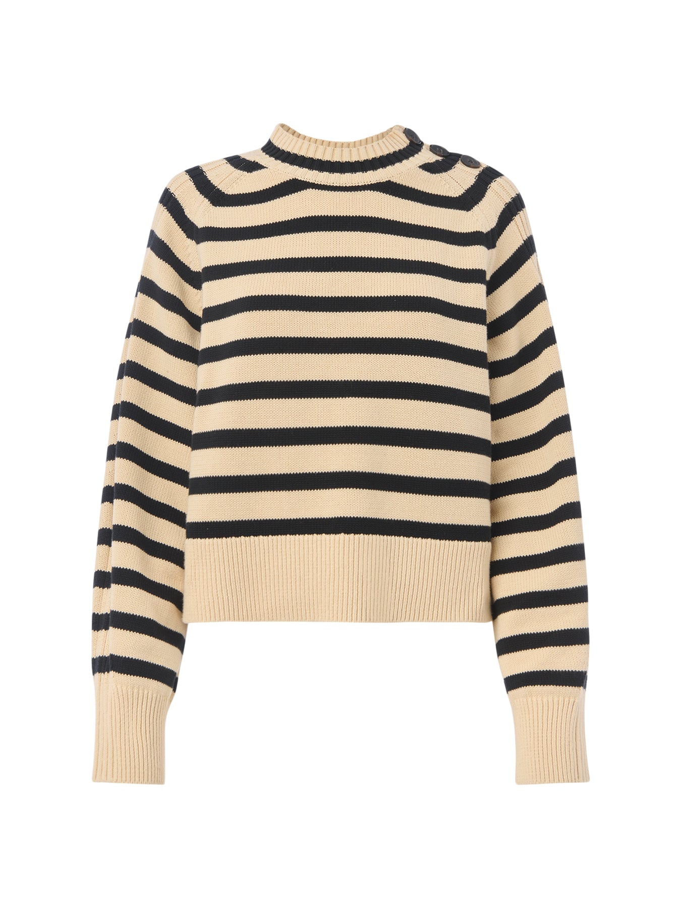 Stripe Detail Cotton Knit