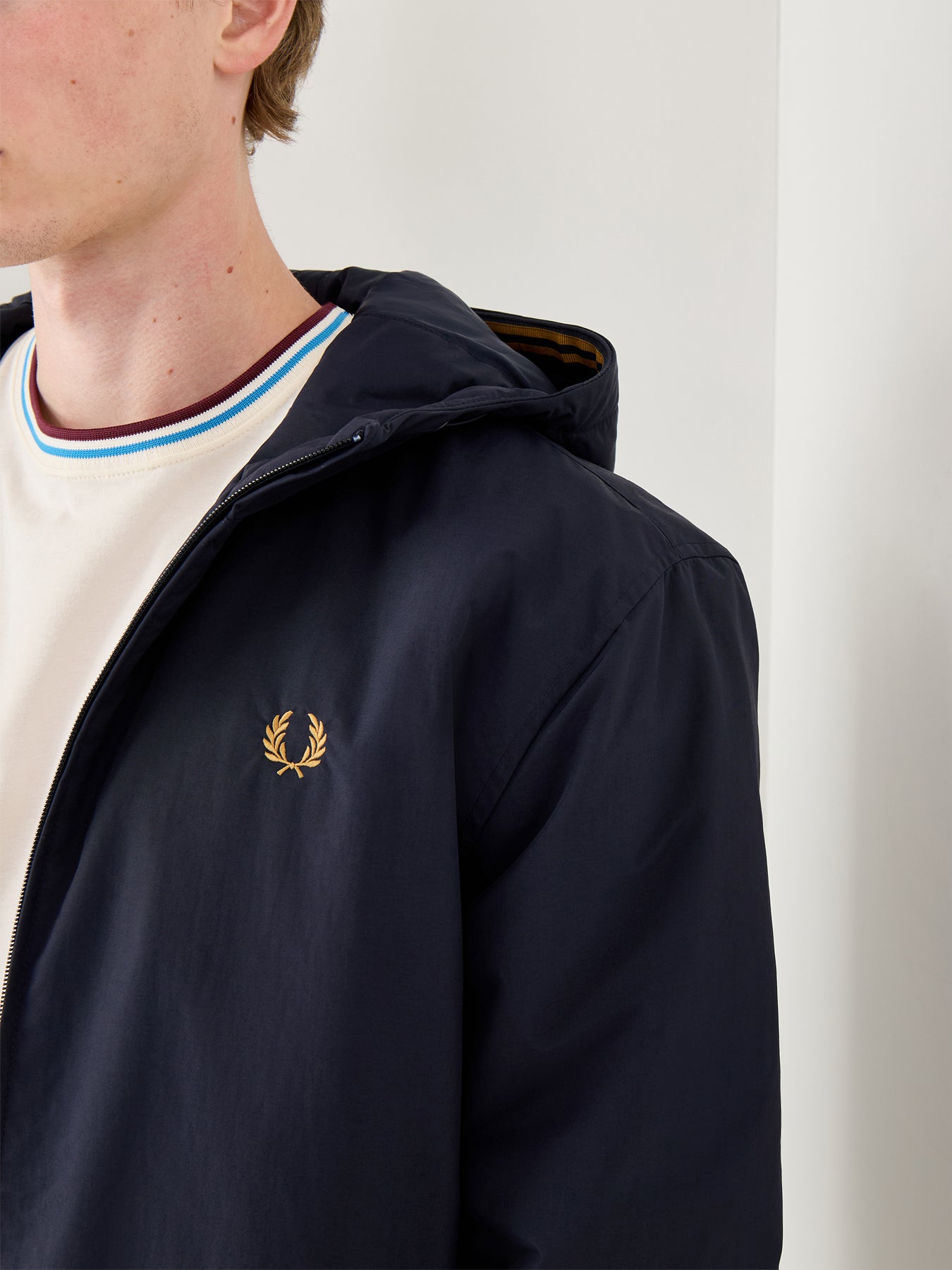 Hooded Brentham Jacket Navy