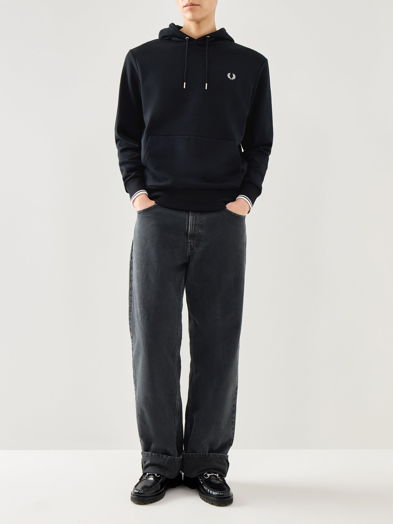 Tipped Hooded Sweatshirt