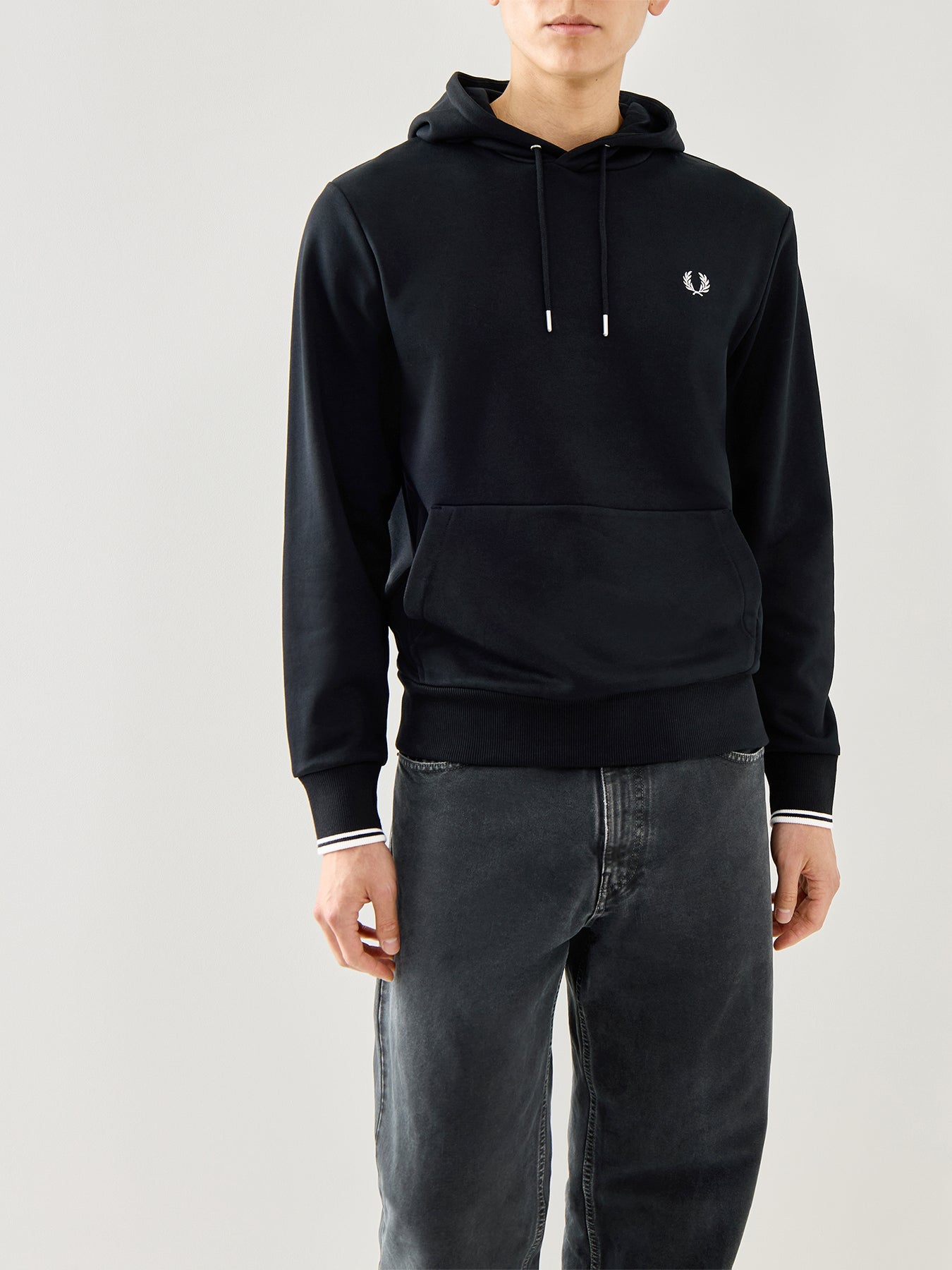 Tipped Hooded Sweatshirt