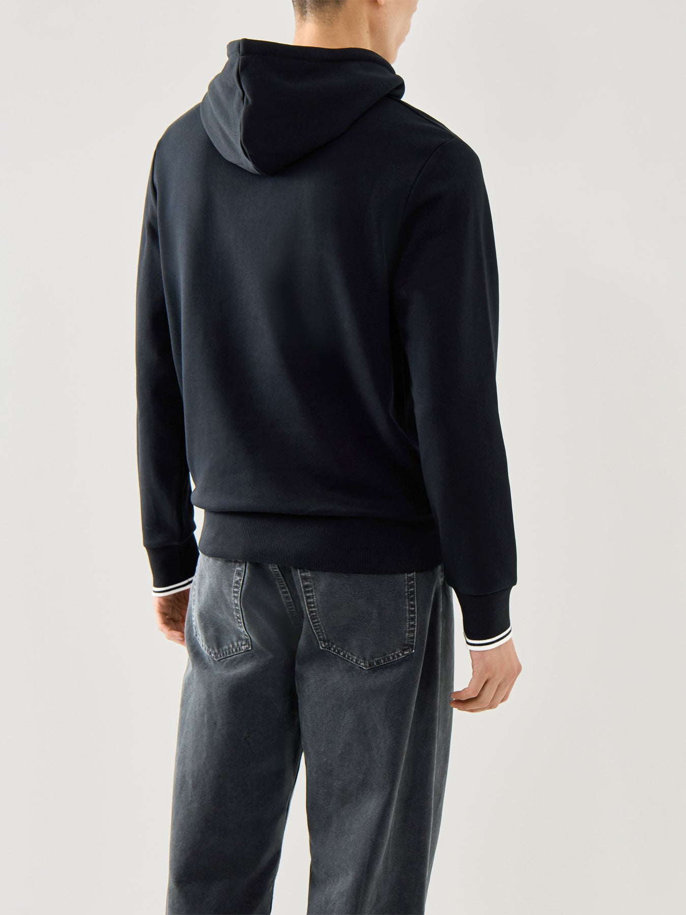 Tipped Hooded Sweatshirt