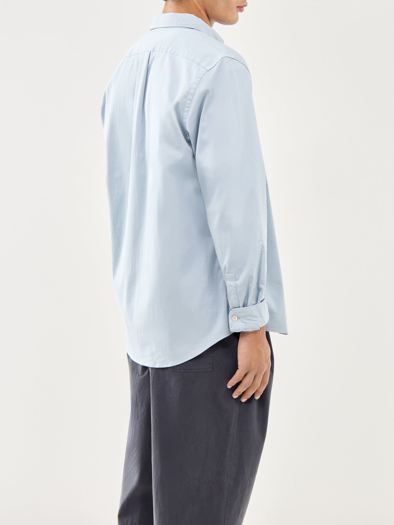 Soft Touch Cotton Shirt Blue