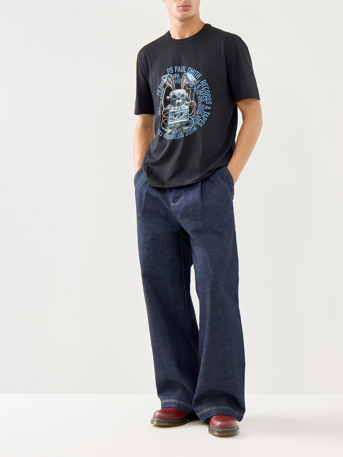 Tape Bunny Short Sleeves Tee Black