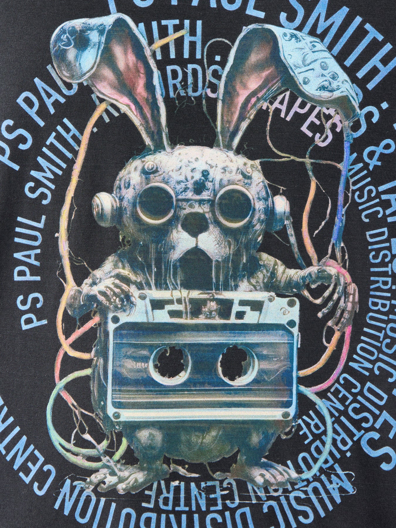 Tape Bunny Short Sleeves Tee Black