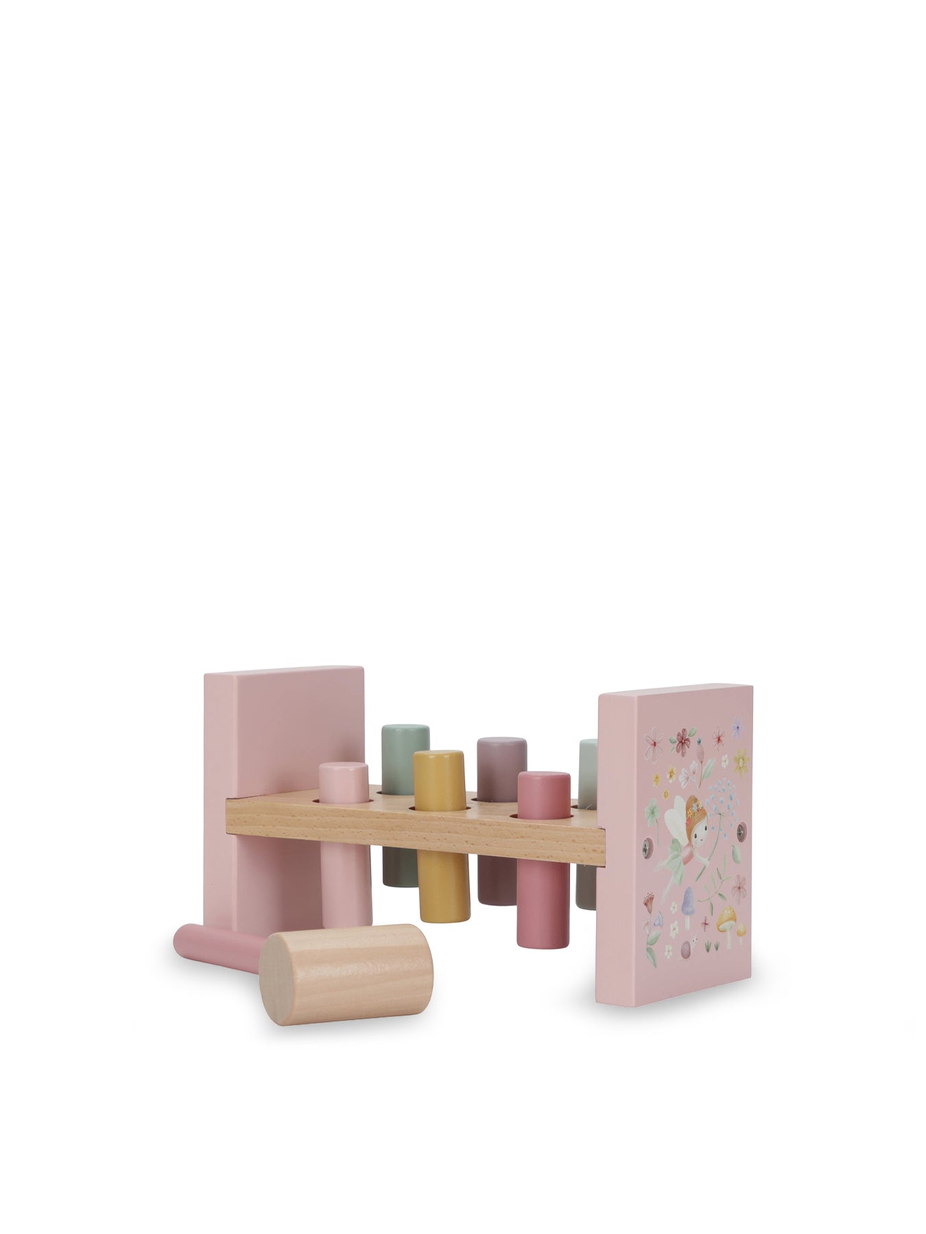 Wooden Pounding Bench Pink
