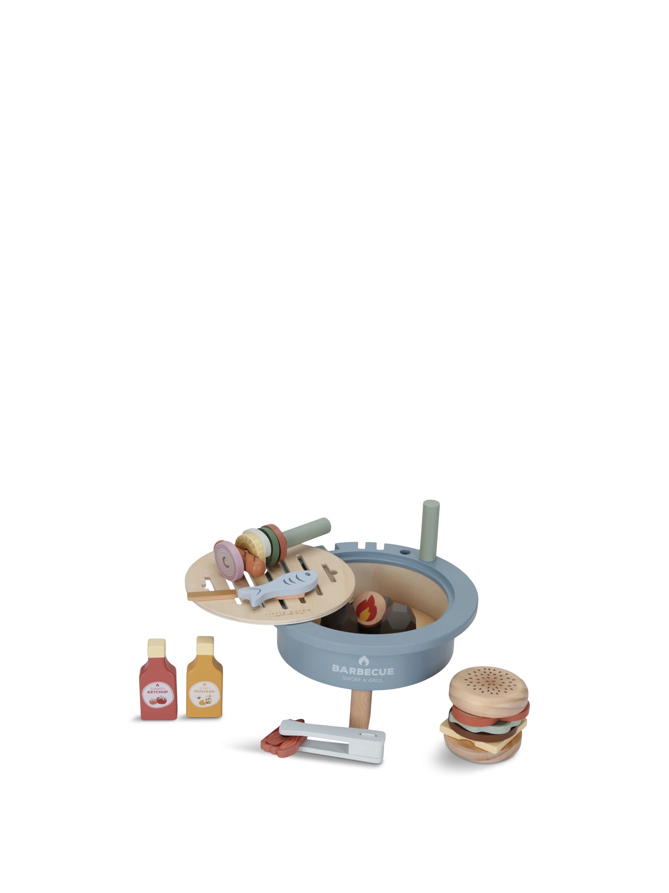 Wooden Barbecue Toy Set
