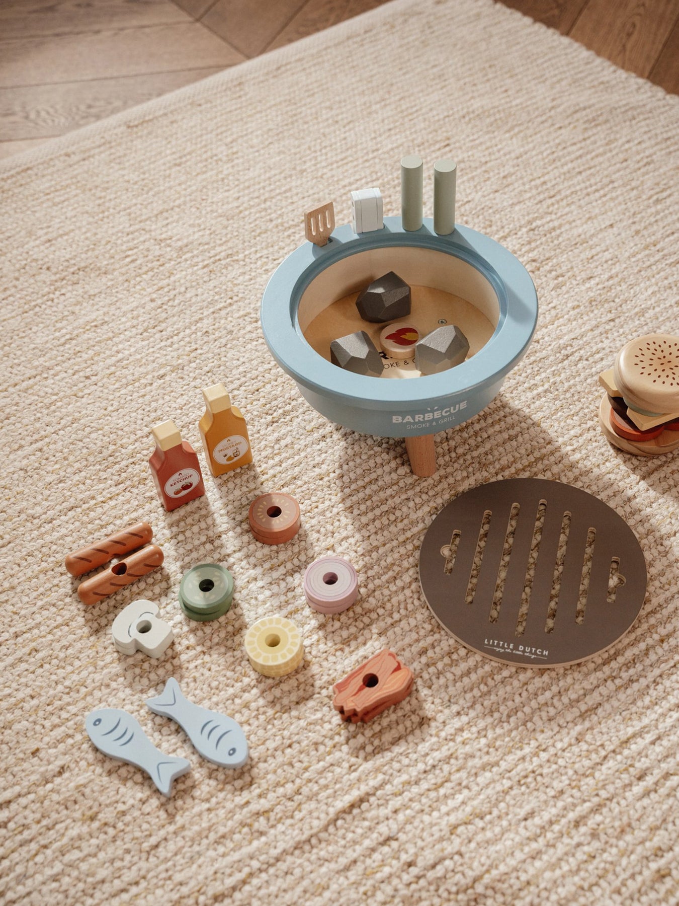 Wooden Barbecue Toy Set