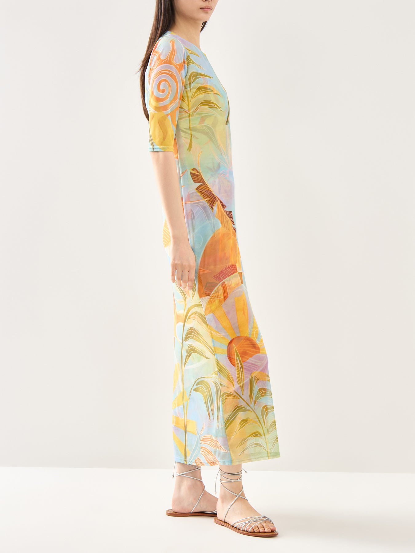 Sky Sydney Mesh Midi Dress