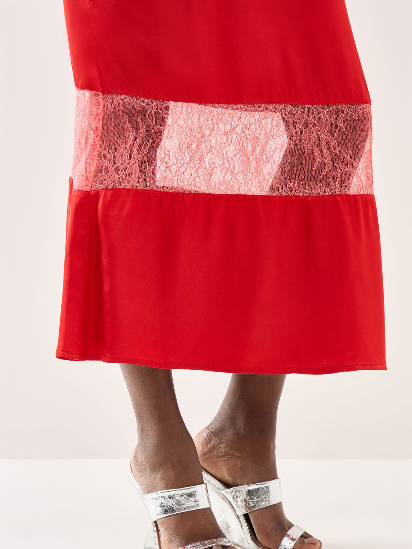 Red and Pink Cici Dress