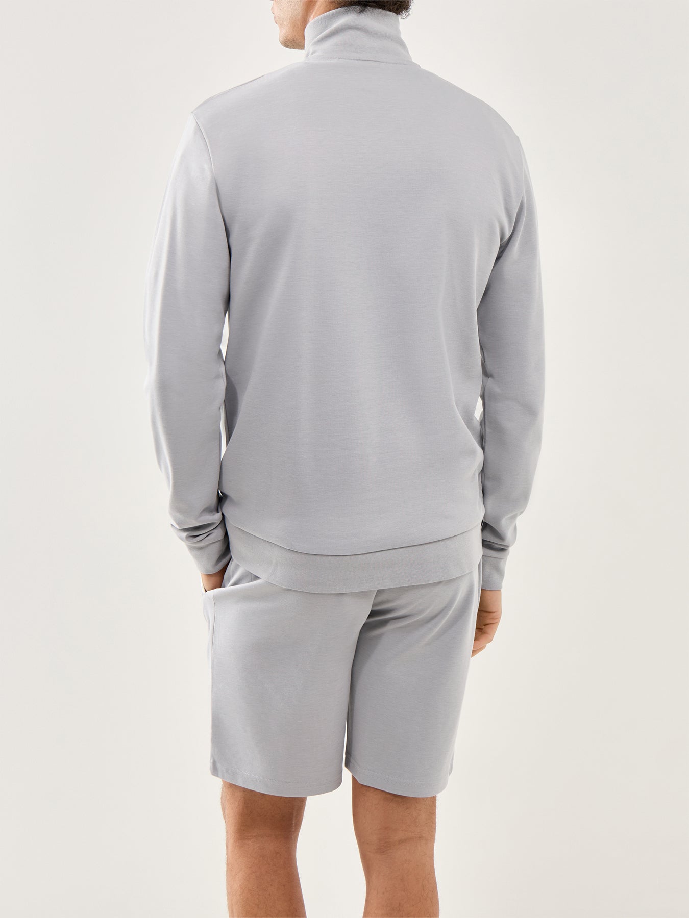 Tracksuit 1/4 Jacket Light/Pastel Grey