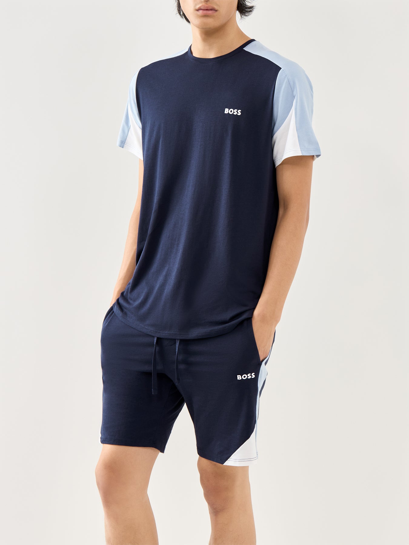 Cotton Navy Loungewear Shorts