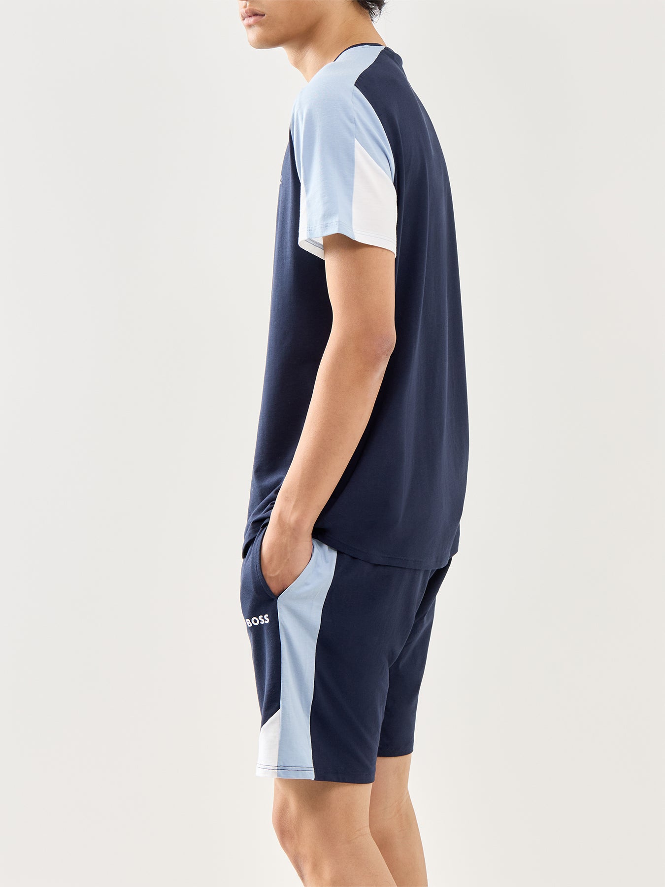 Cotton Navy Loungewear Shorts