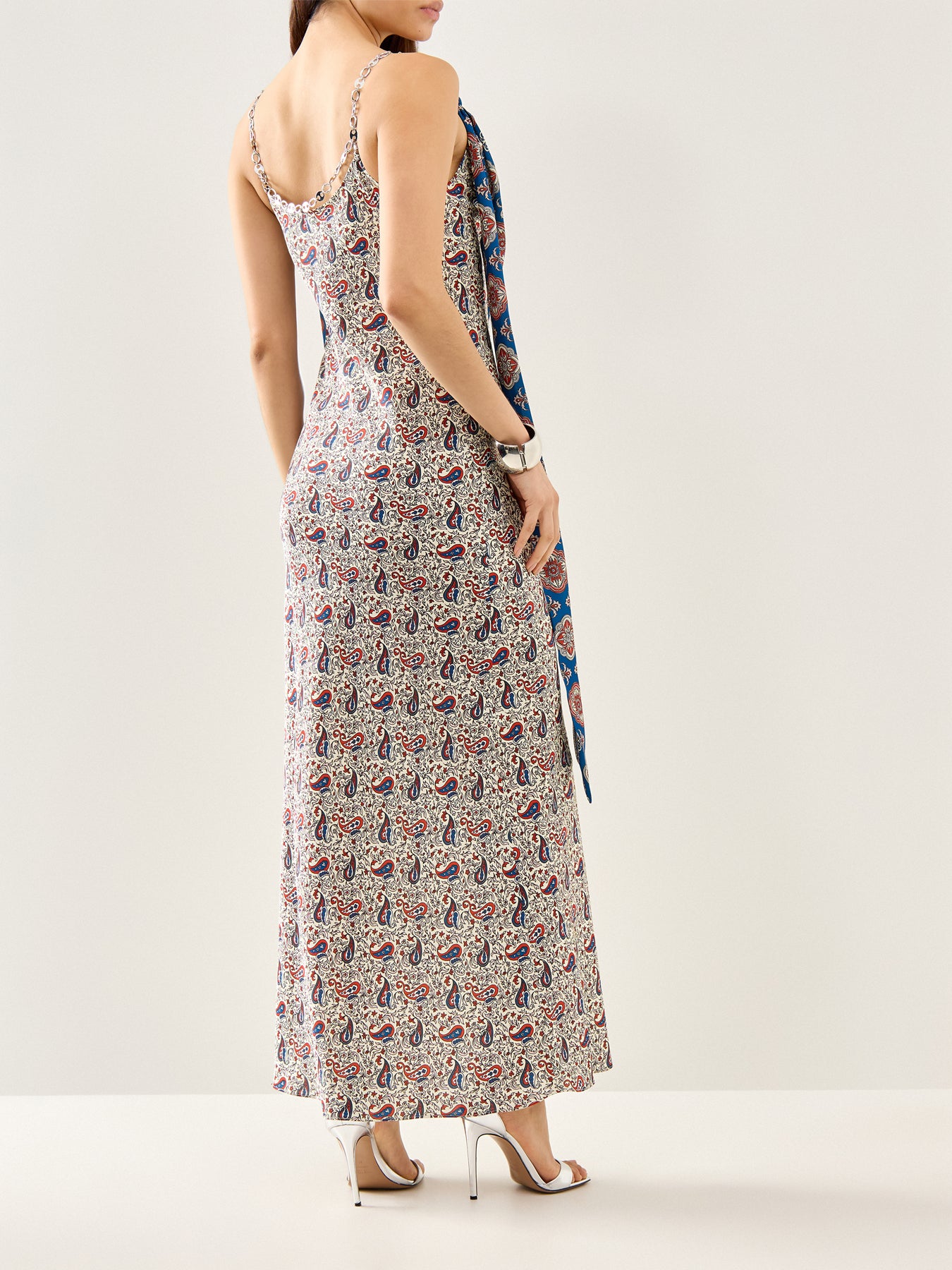 Paisley Maxi Dress With Bandana Detail