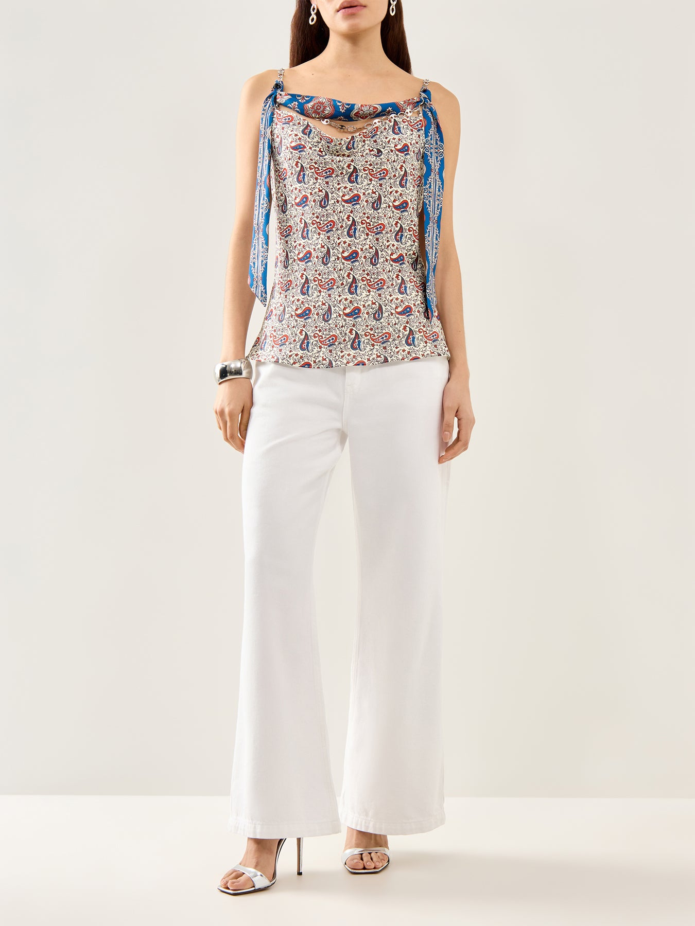 Paisley Top With Bandana Detail