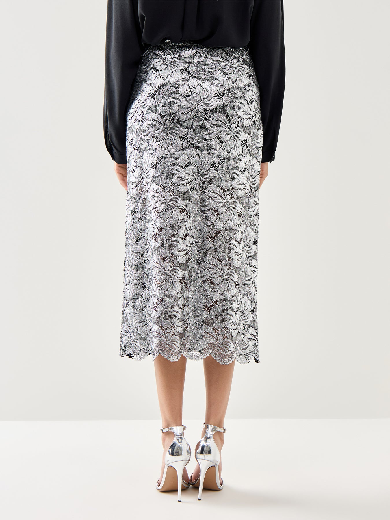 Jupe Stretch Lace Maxi Skirt