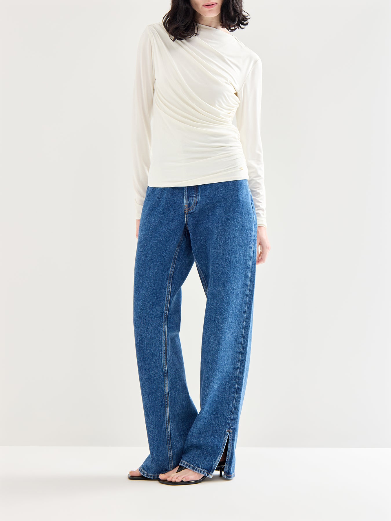 Bray Long Sleeves Top Ivory