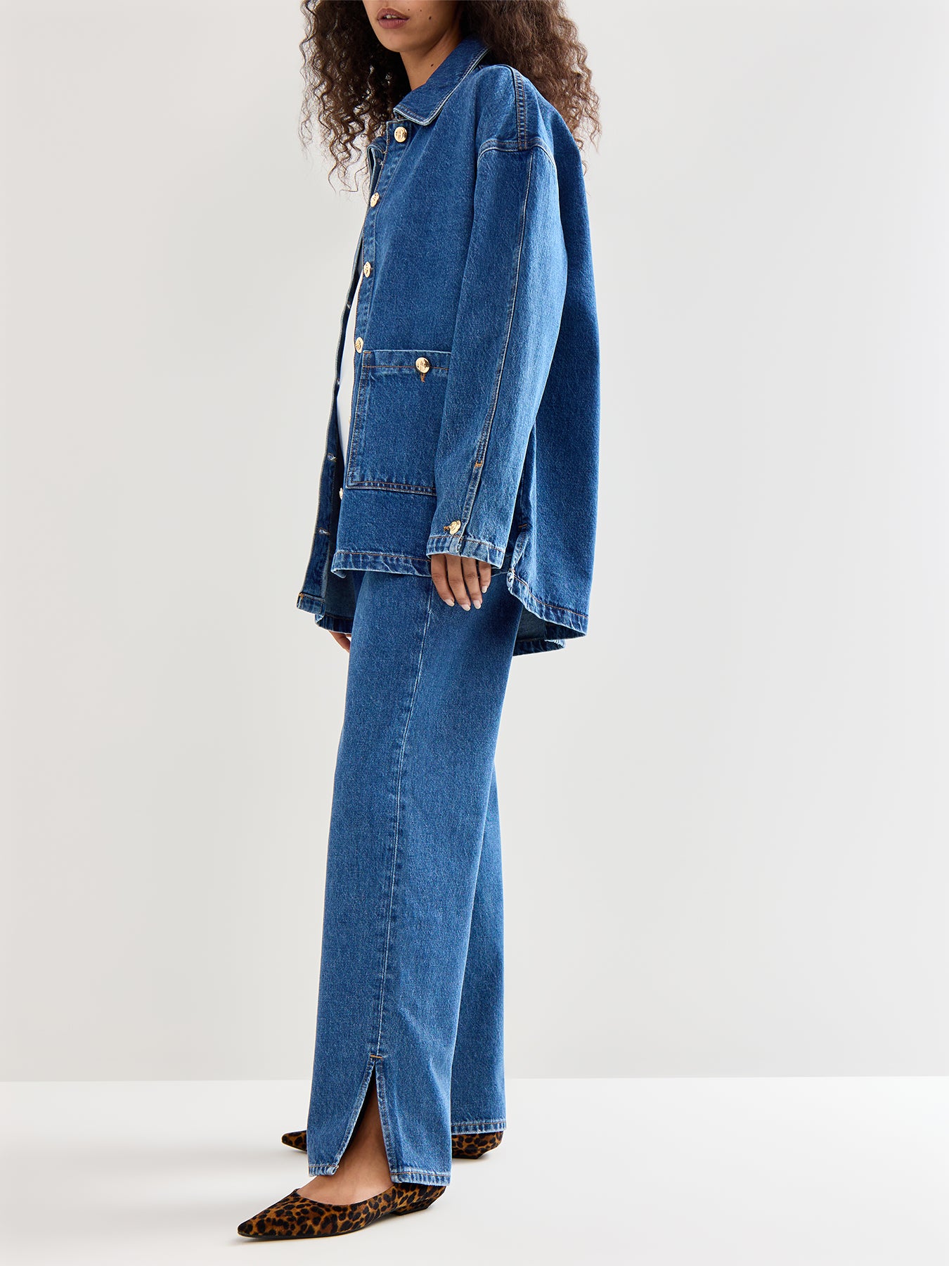 Luca Jacket Clean Indigo Denim