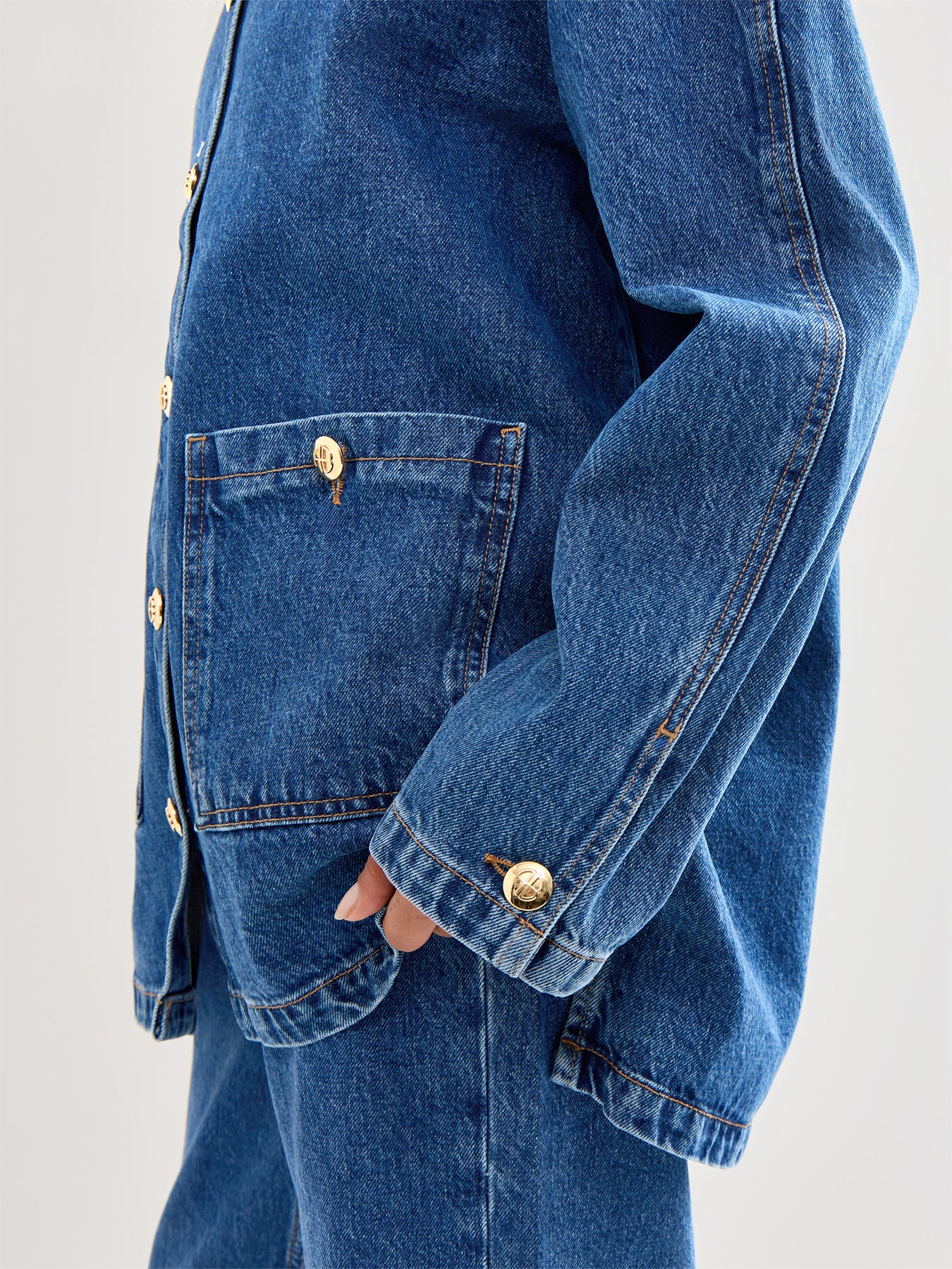 Luca Jacket Clean Indigo Denim