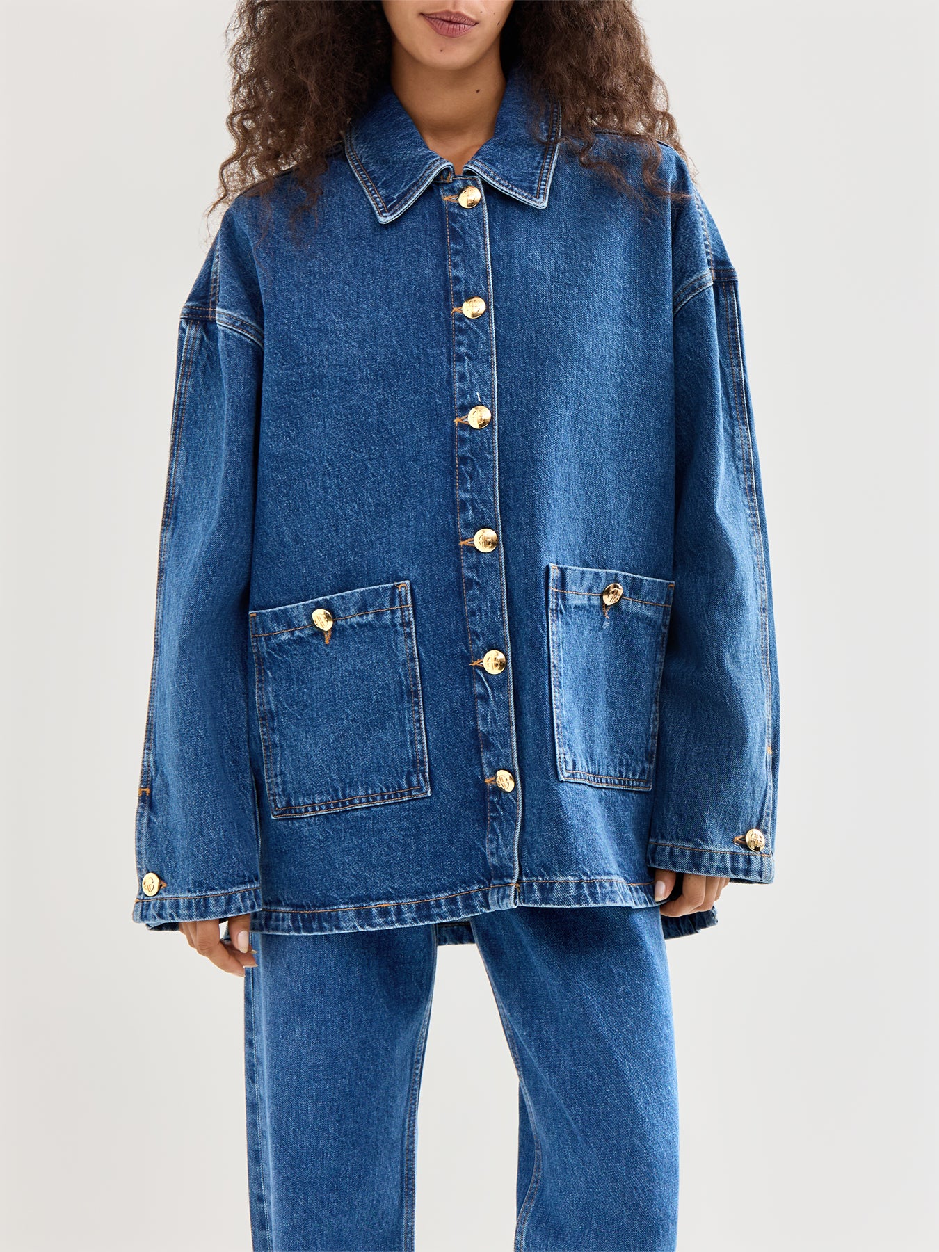 Luca Jacket Clean Indigo Denim