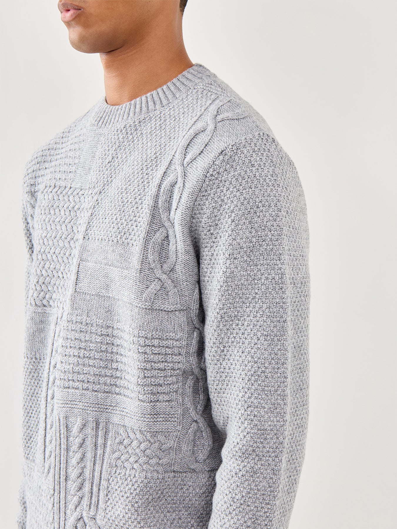 Casey Cable Crew Neck Sweater